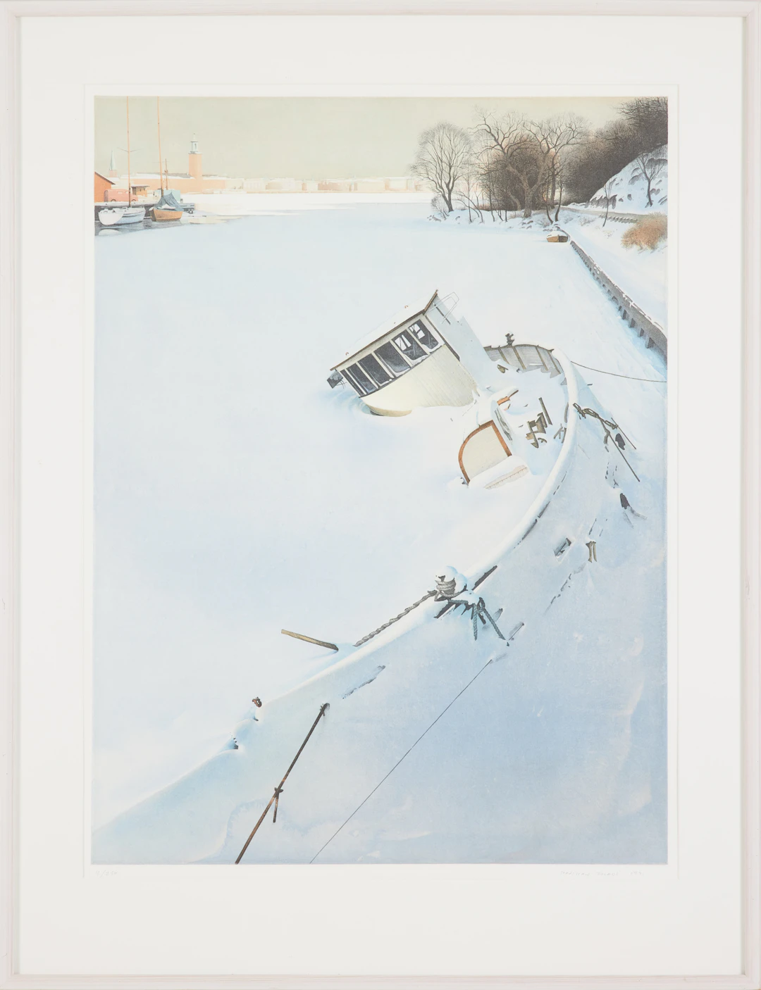 STANISLAW ZOLADZ (FÖDD 1952). Färglitografi, Stockholm, signerad