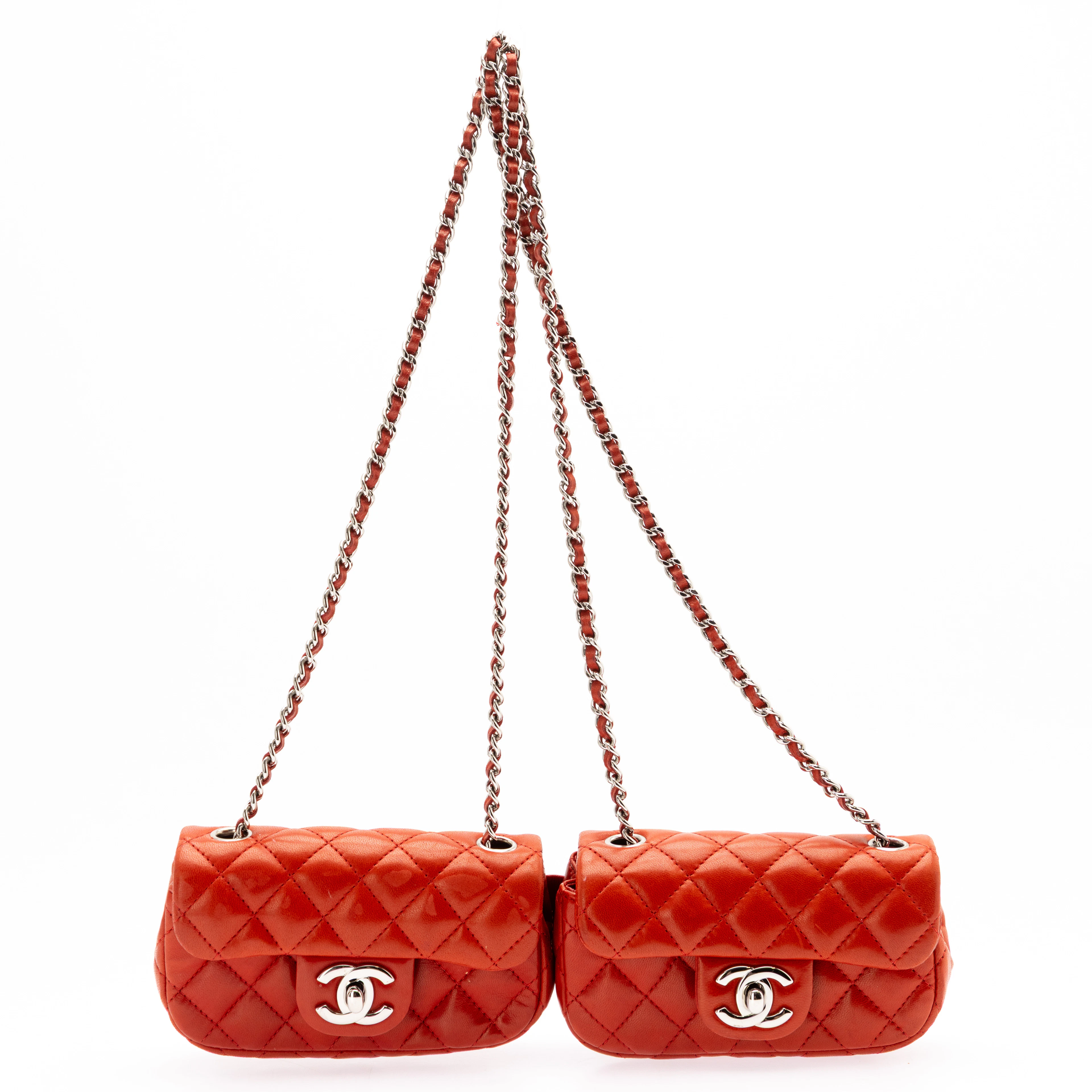 CHANEL. Double Mini Classic Flap bag, 2011.
