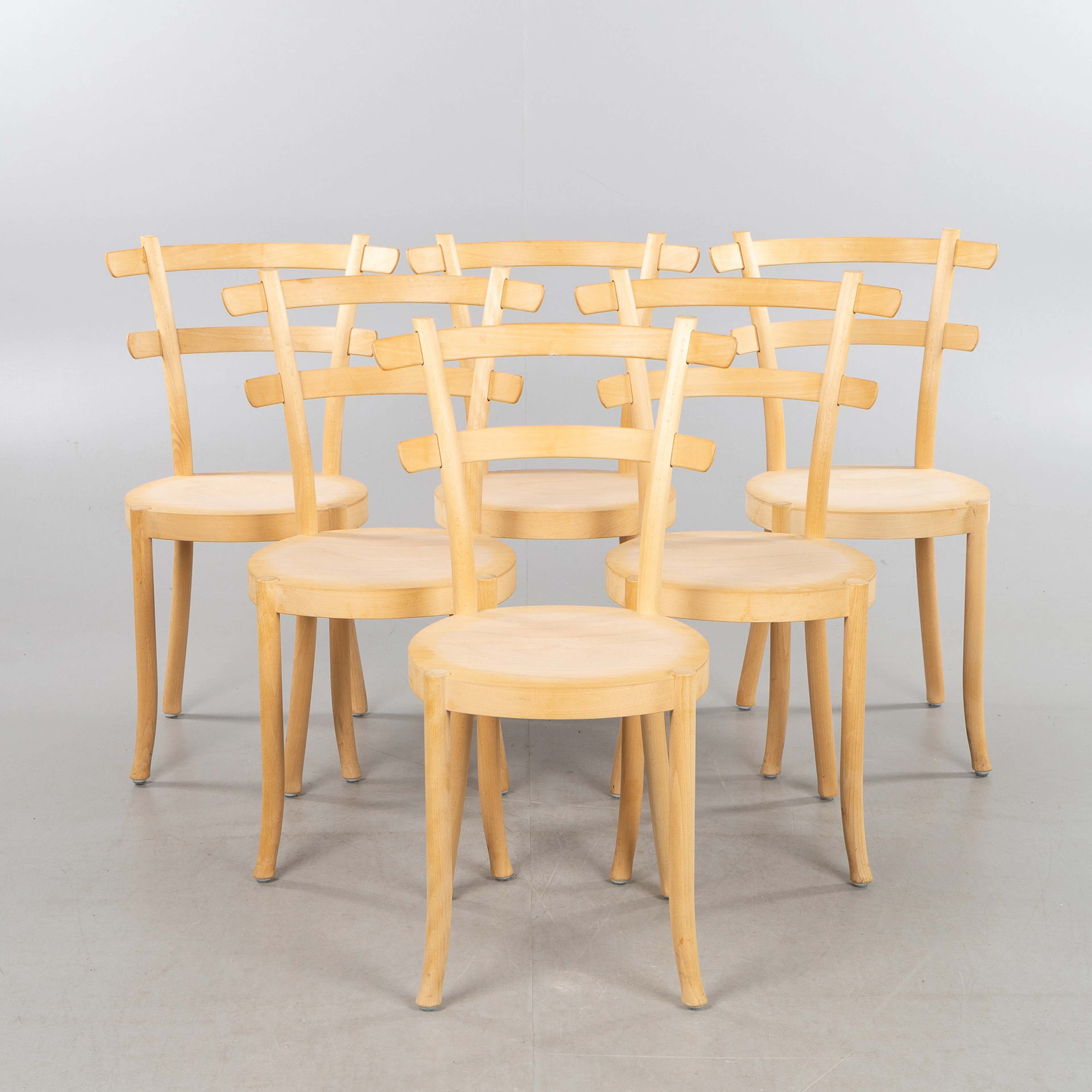 ÅKE AXELSSON. Stolar, 6 stycken, "Wood", bok, Gärsnäs, 2014.