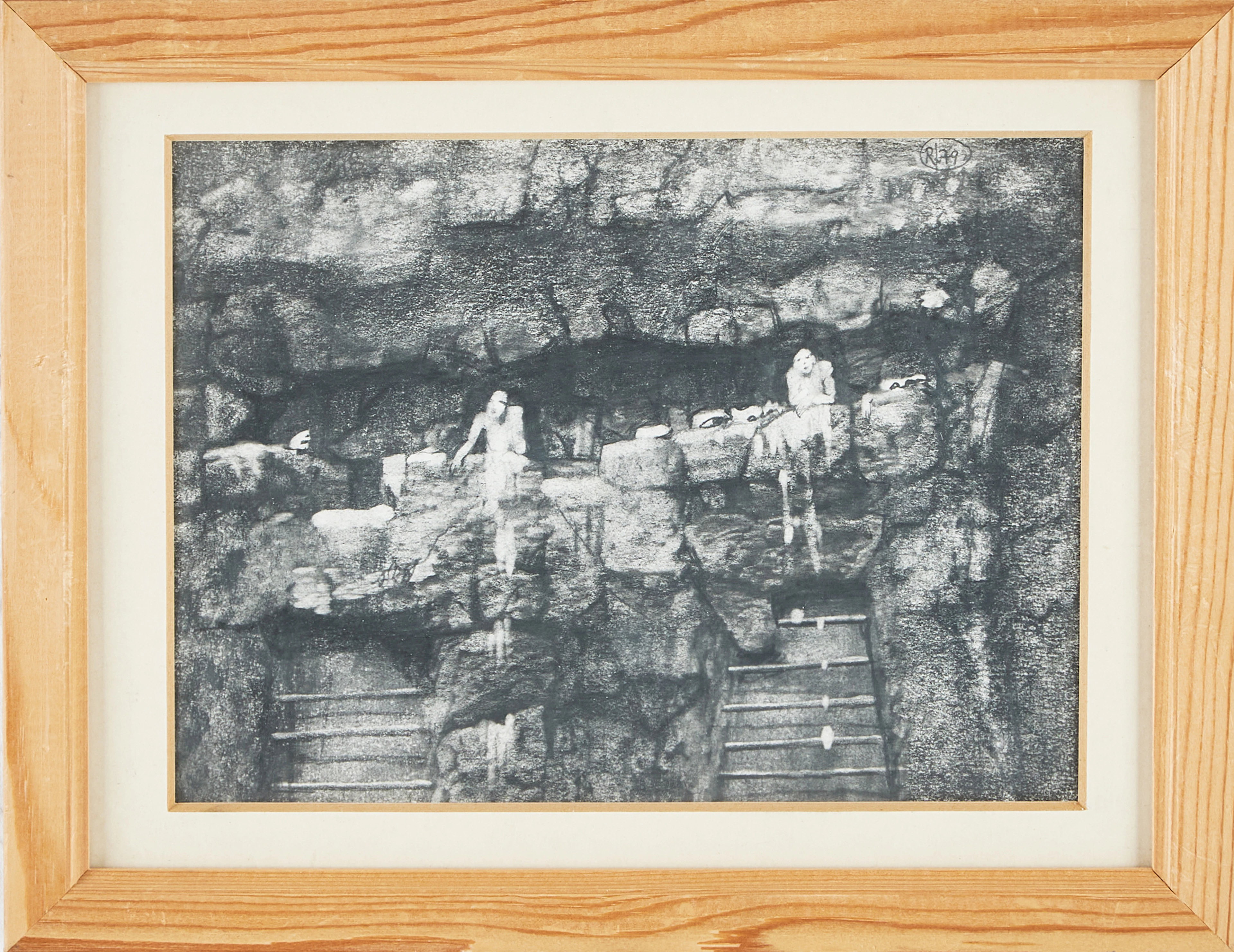 ROJ FRIBERG (1934-2016). Figurscen, blyerts.
