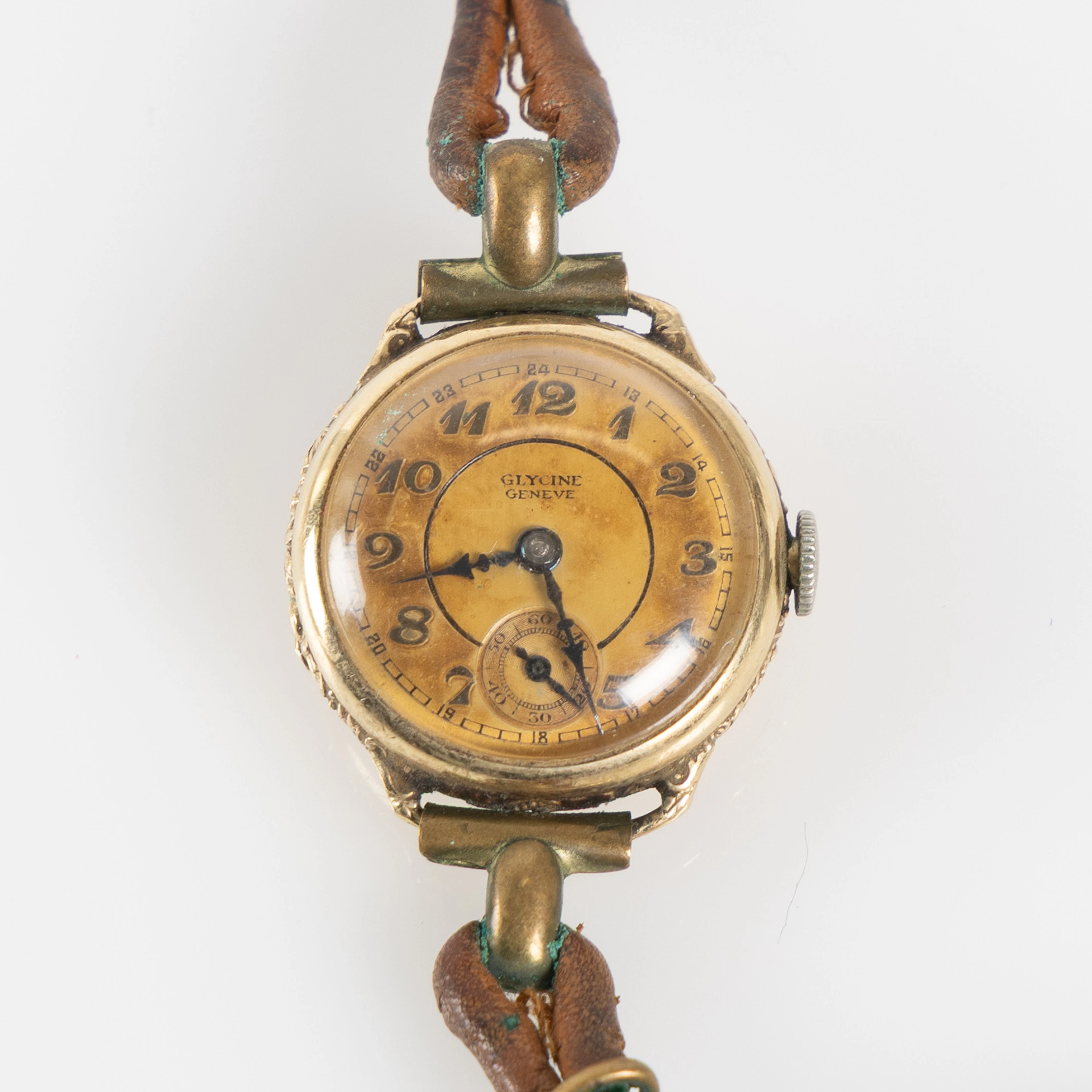 GLYCINE, Geneve, armbandsur, 22,5 mm, 14K guld, 1930-tal.