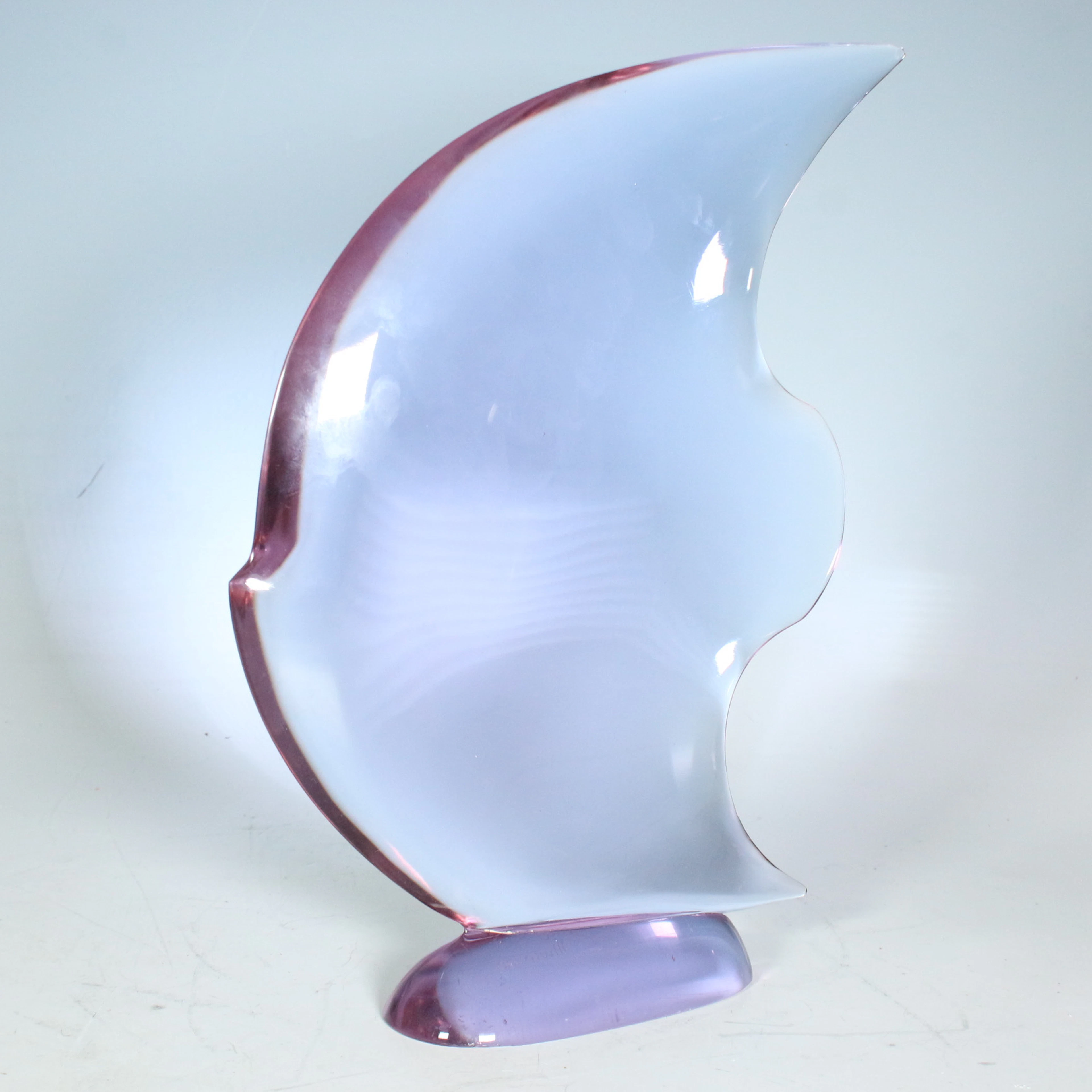 LIVIO SEGUSO (1930). Glasskulptur, '' Skalar '' , Murano, 1970er, Italien.