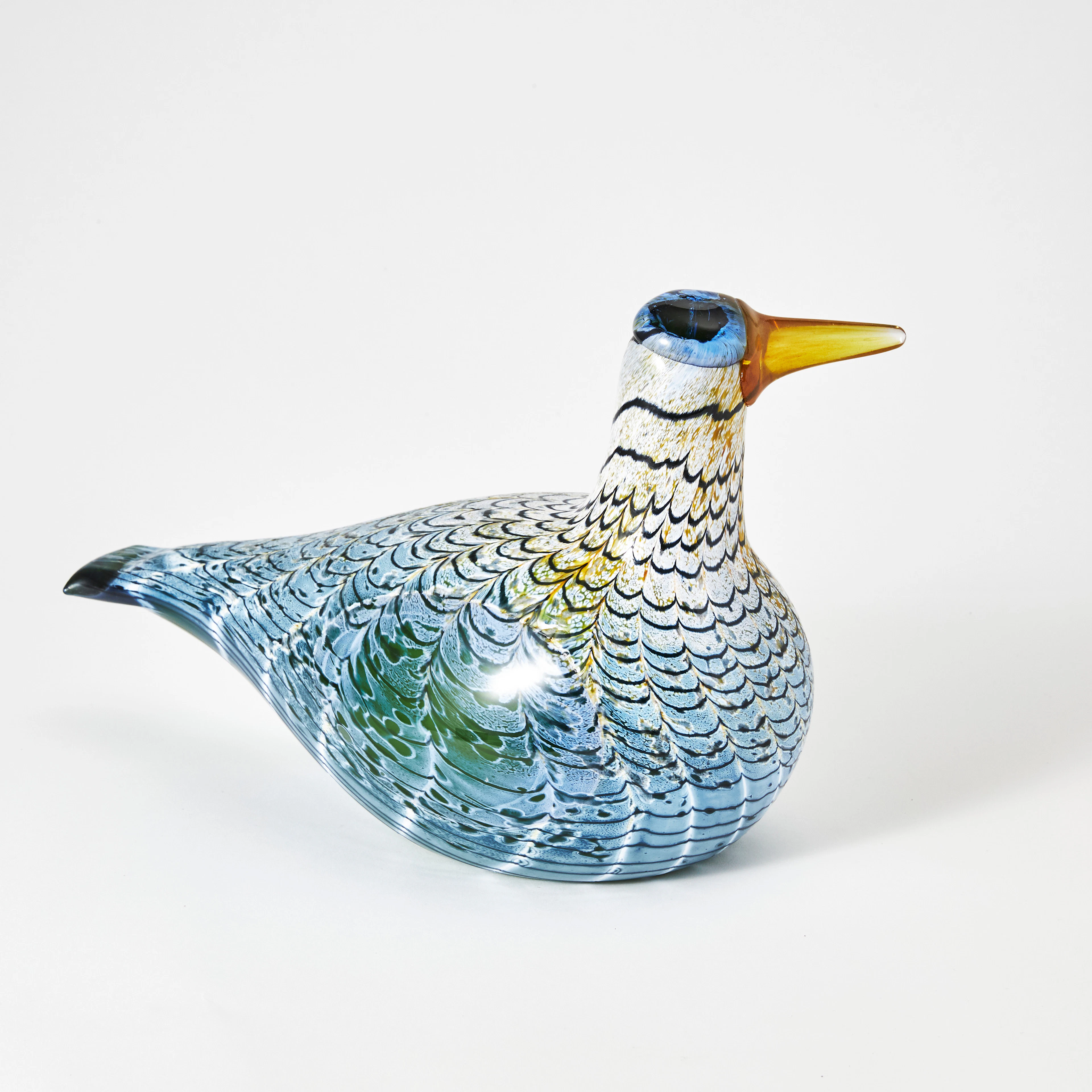 OIVA TOIKKA. "Martin hanhi" (Mårten gås) figurin, glas, signerad Oiva