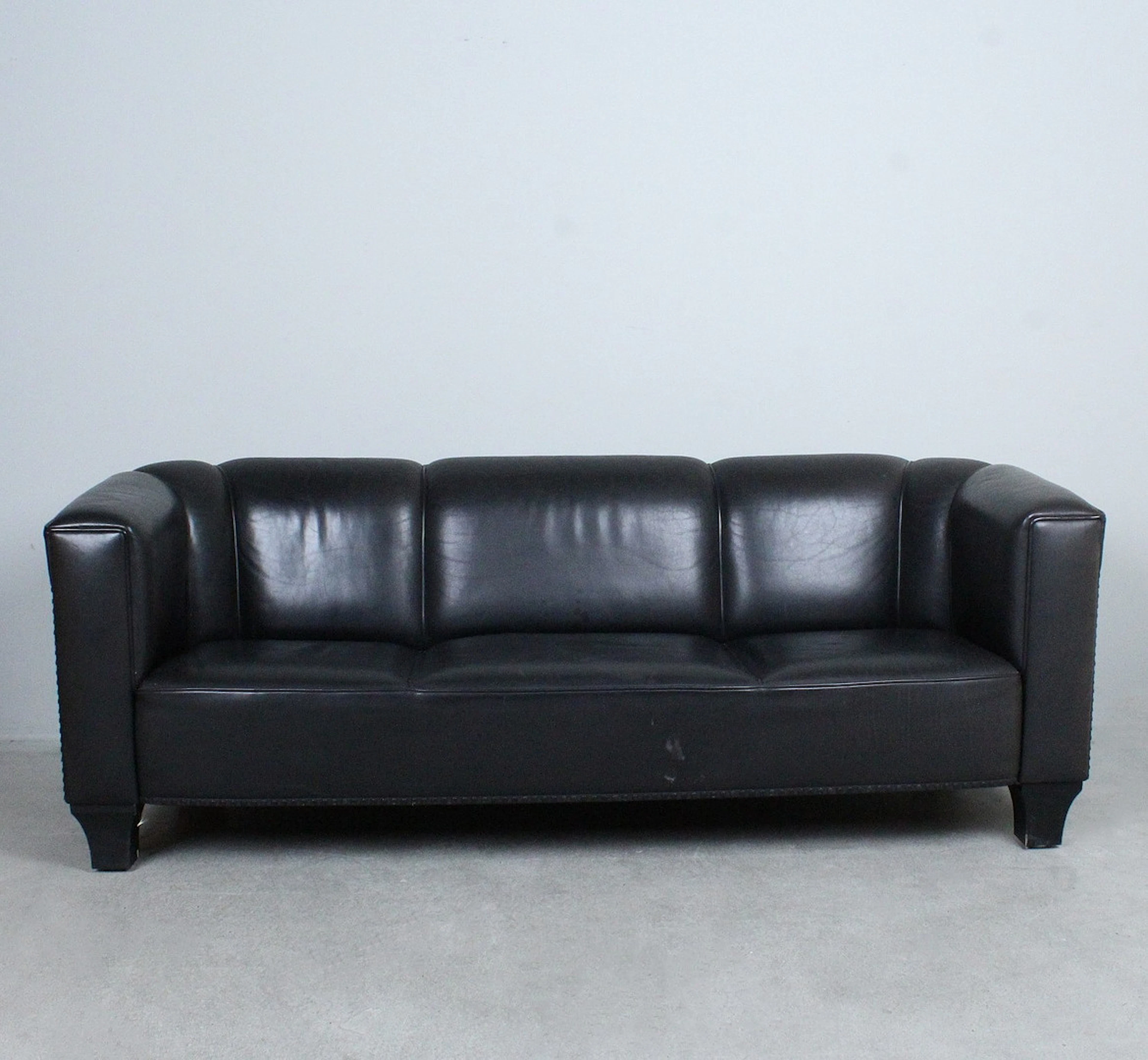 JOSEF HOFFMANN. Wittmann, Sofa / Dreisitzer, Modell, 'Palais Stoclet'