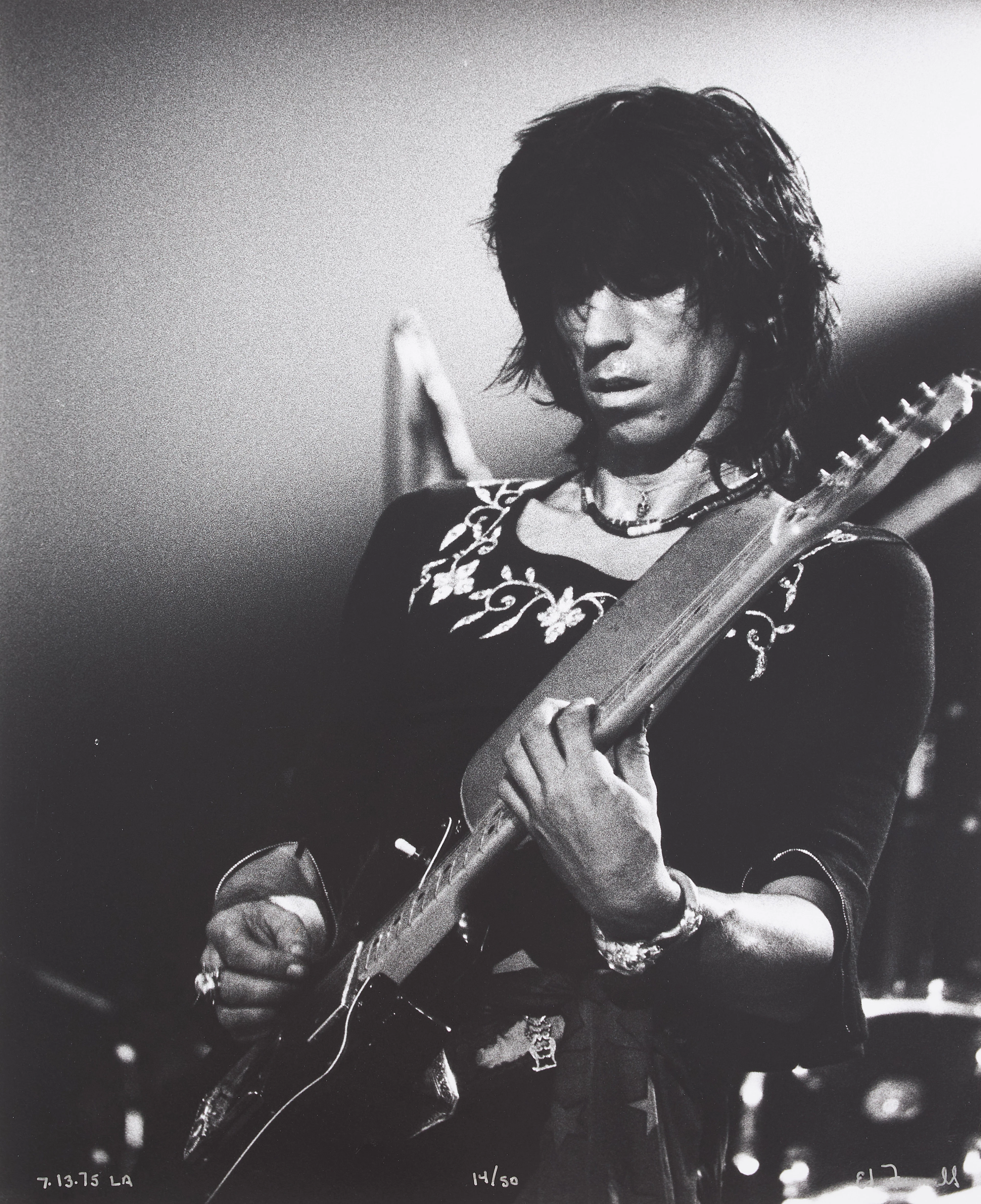 ED FINNELL (USA/SVERIGE, FÖDD 1956). Keith Richards, Rolling Stones