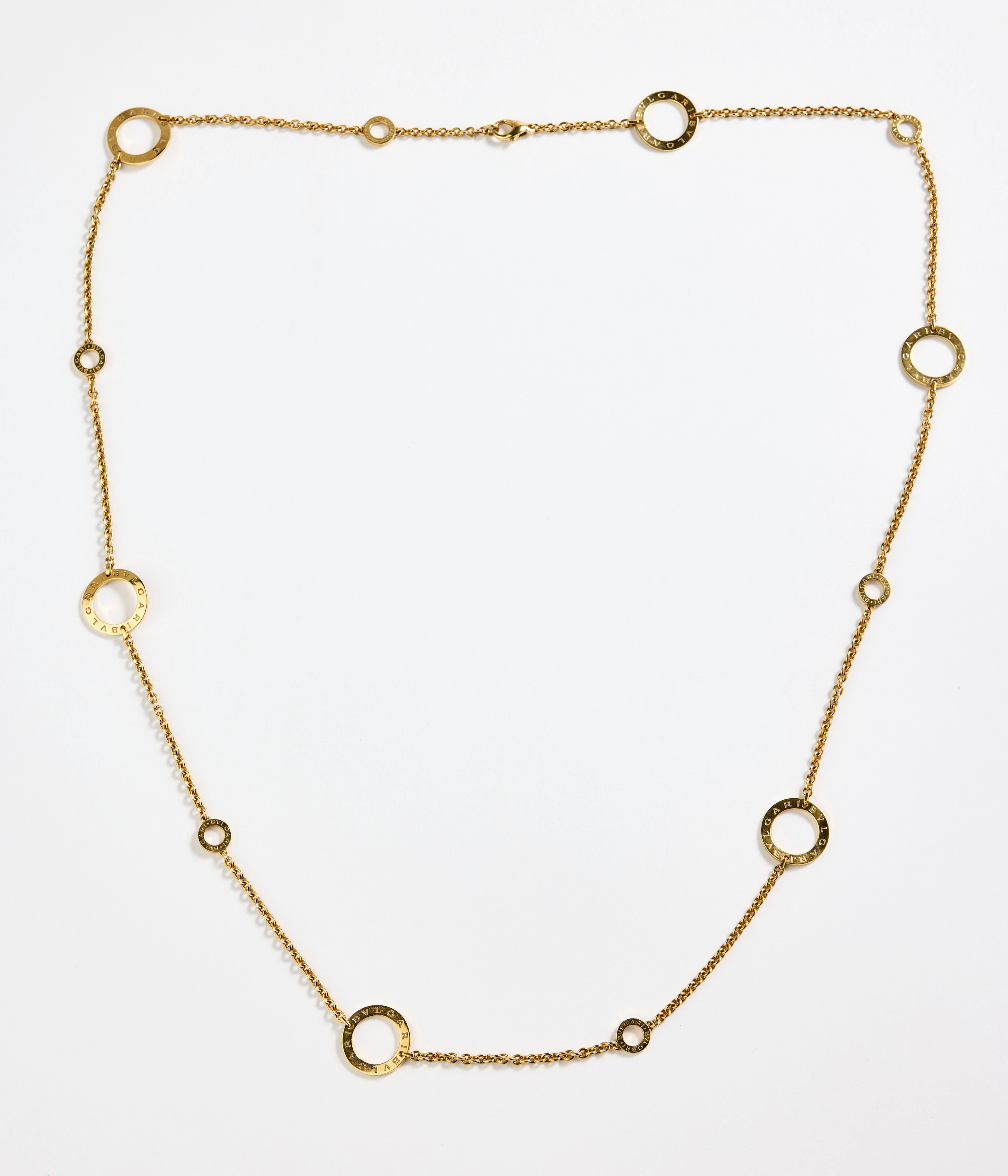 BULGARI, collier, "BVLGARI BVLGARI", 18K guld, Italien.