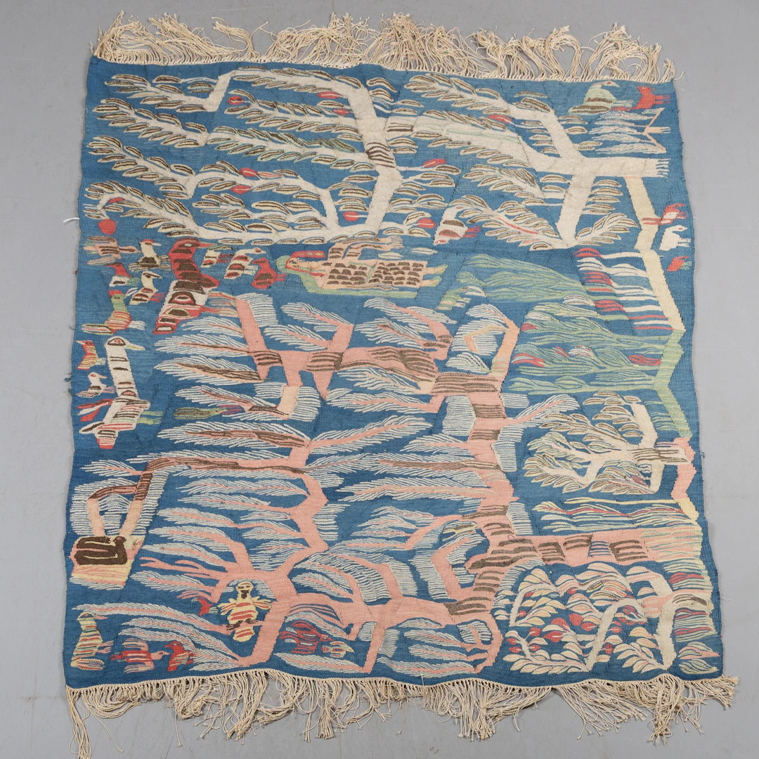 RAMSES WISSA WASSEF. HANS ATELJÉ. Vävnad, ca 192 x 177 cm.