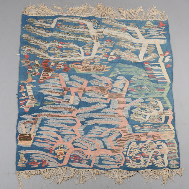 RAMSES WISSA WASSEF. HANS ATELJÉ. Vävnad, ca 192 x 177 cm.