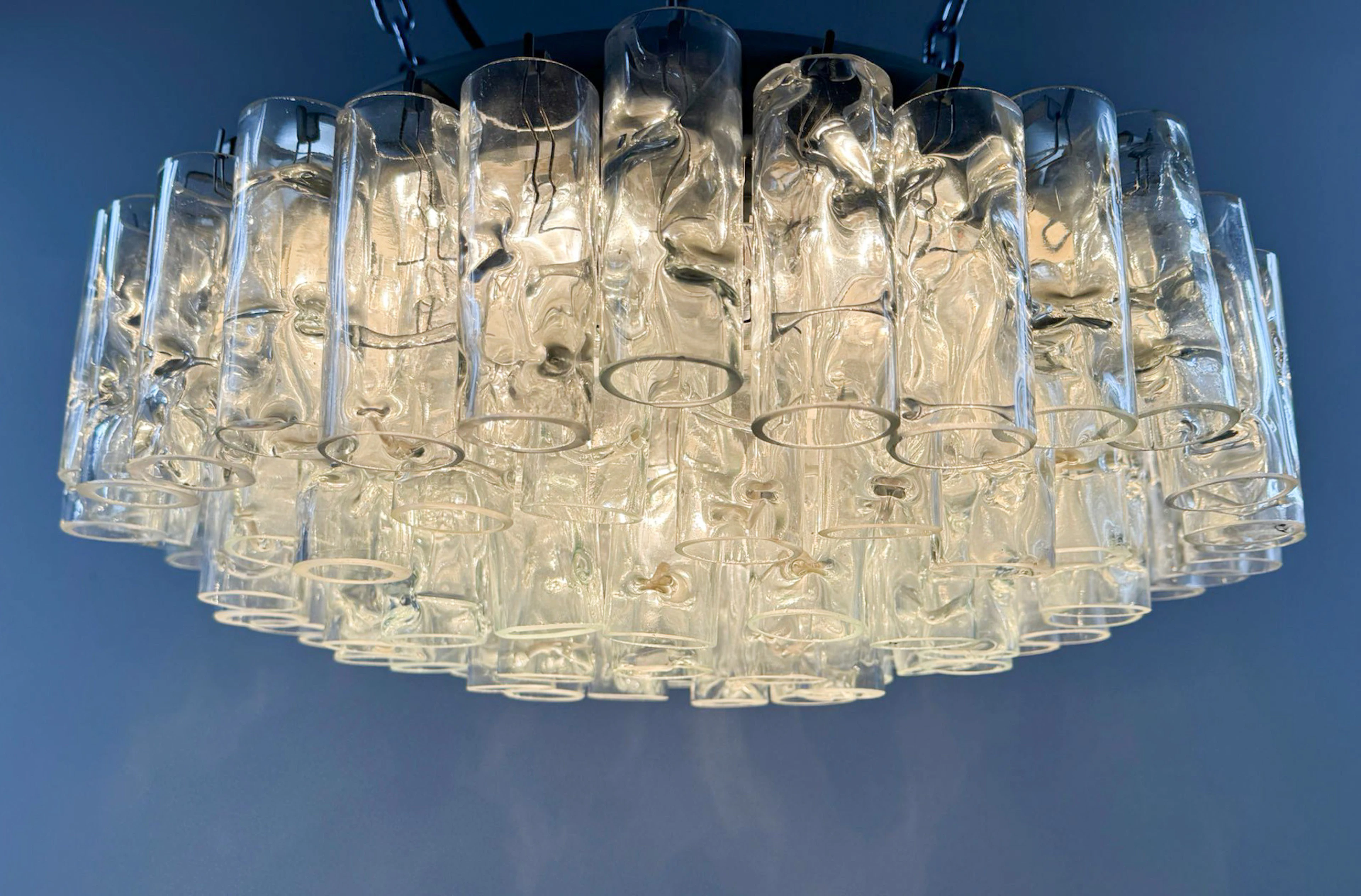 Mid Century Große Deckenlampe/Deckenleuchter von Doria, Deutschland