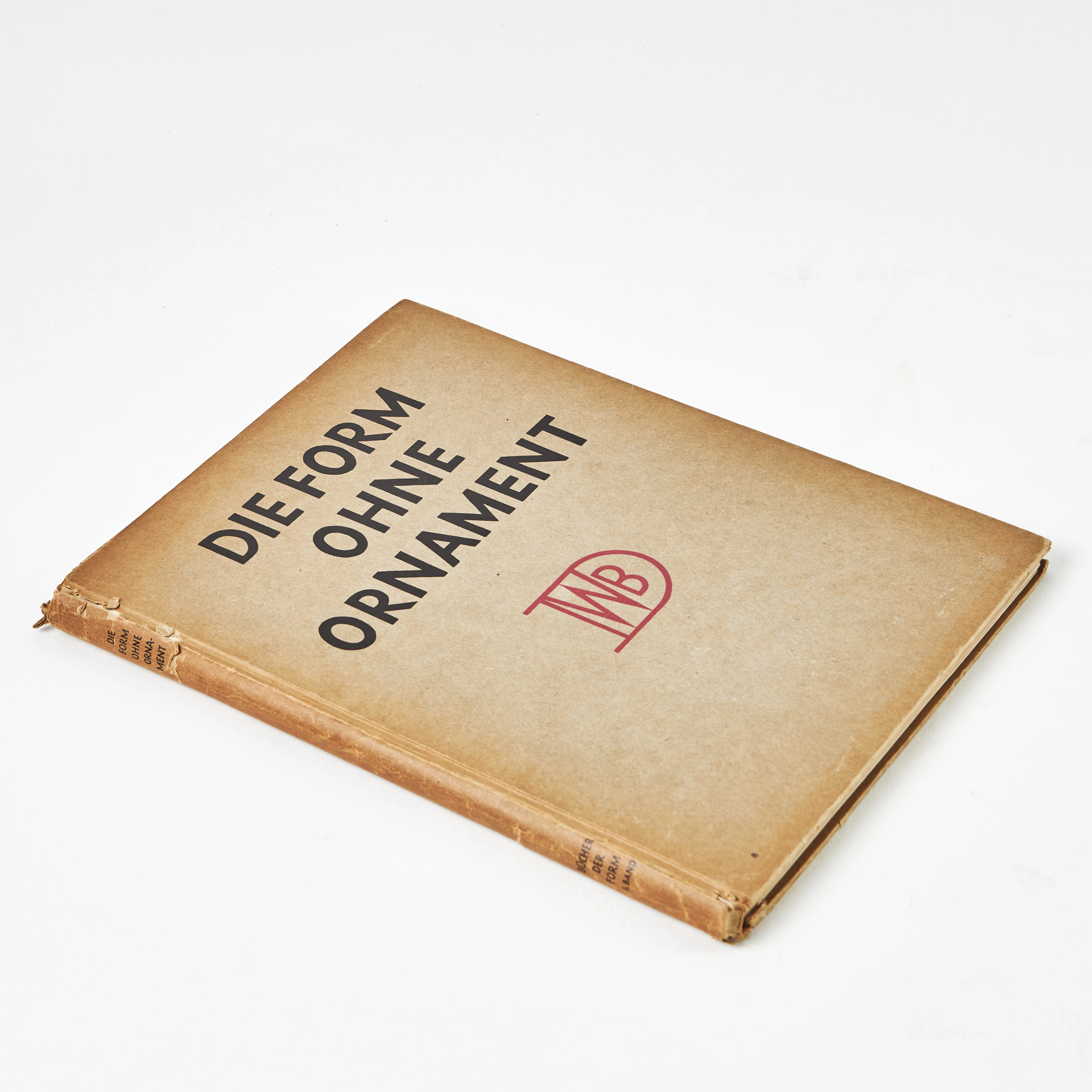 DIE FORM OHNE ORNAMENT, 1924, CATALOGUE FOR GERMAN FURNITURE EXHIBITION.