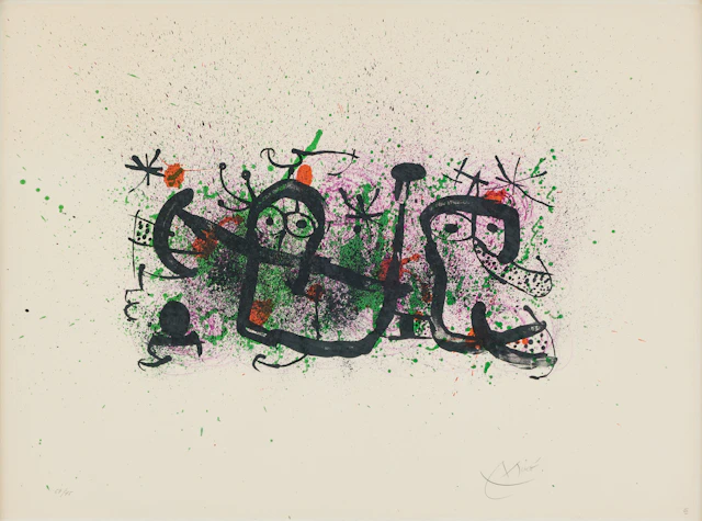 JOAN MIRÓ. "Ma de Proverbis".