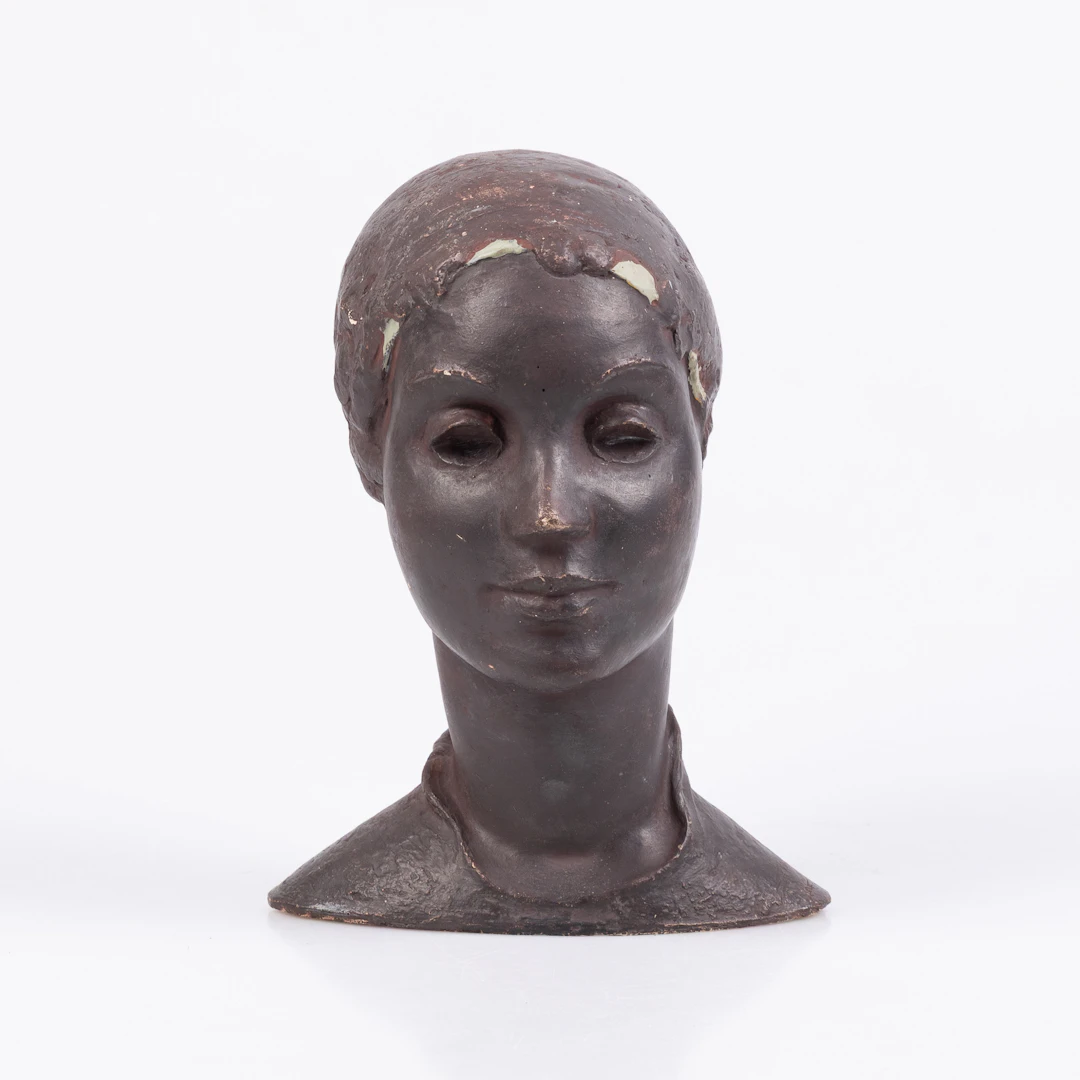 KVINNOBYST, Felt Wien, keramik, märkt, Österrike 1900-talets första hälft.