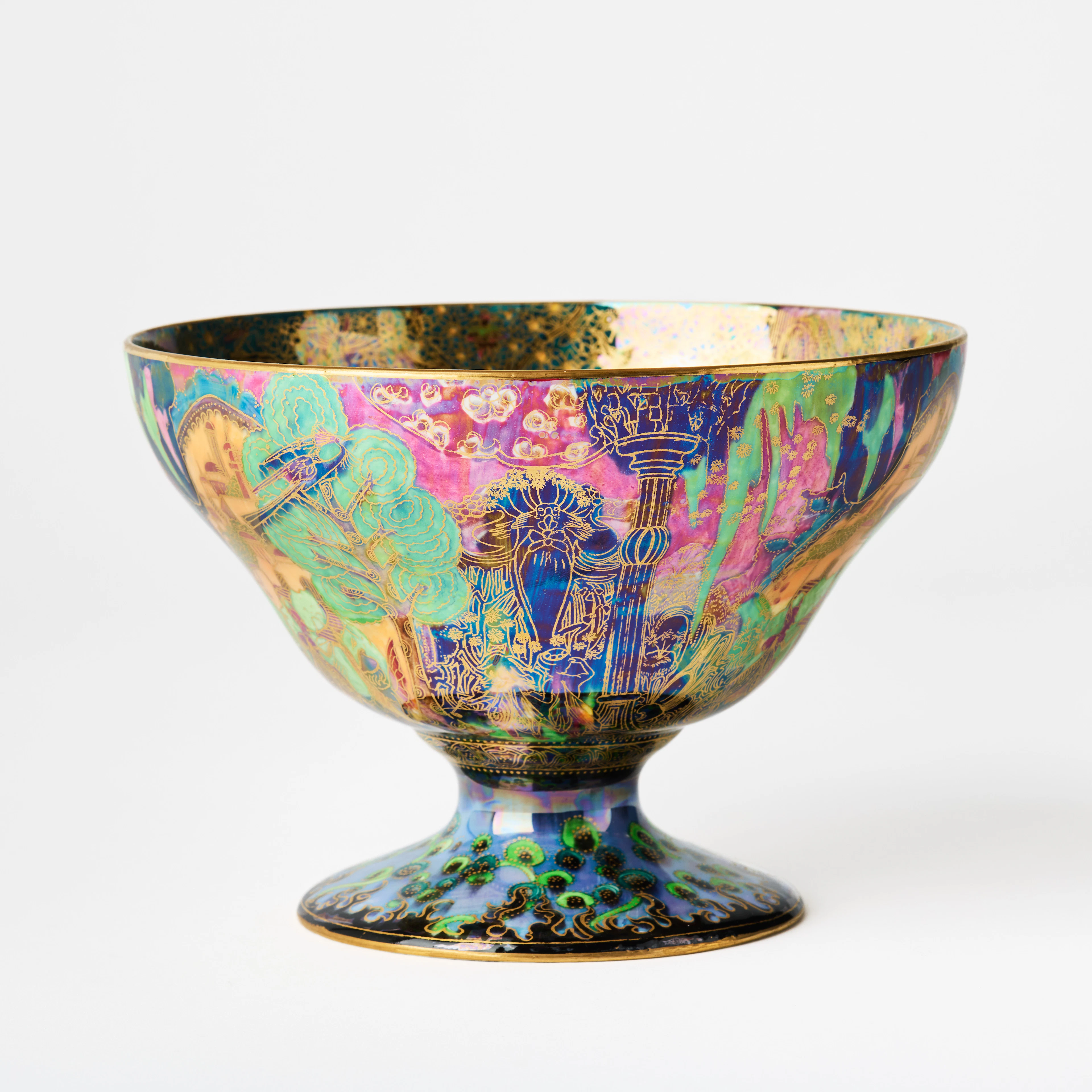 DAISY MAKEIG-JONES. "Fairyland Lustre", skål, Wedgwood, England, ca. 1915-1925.