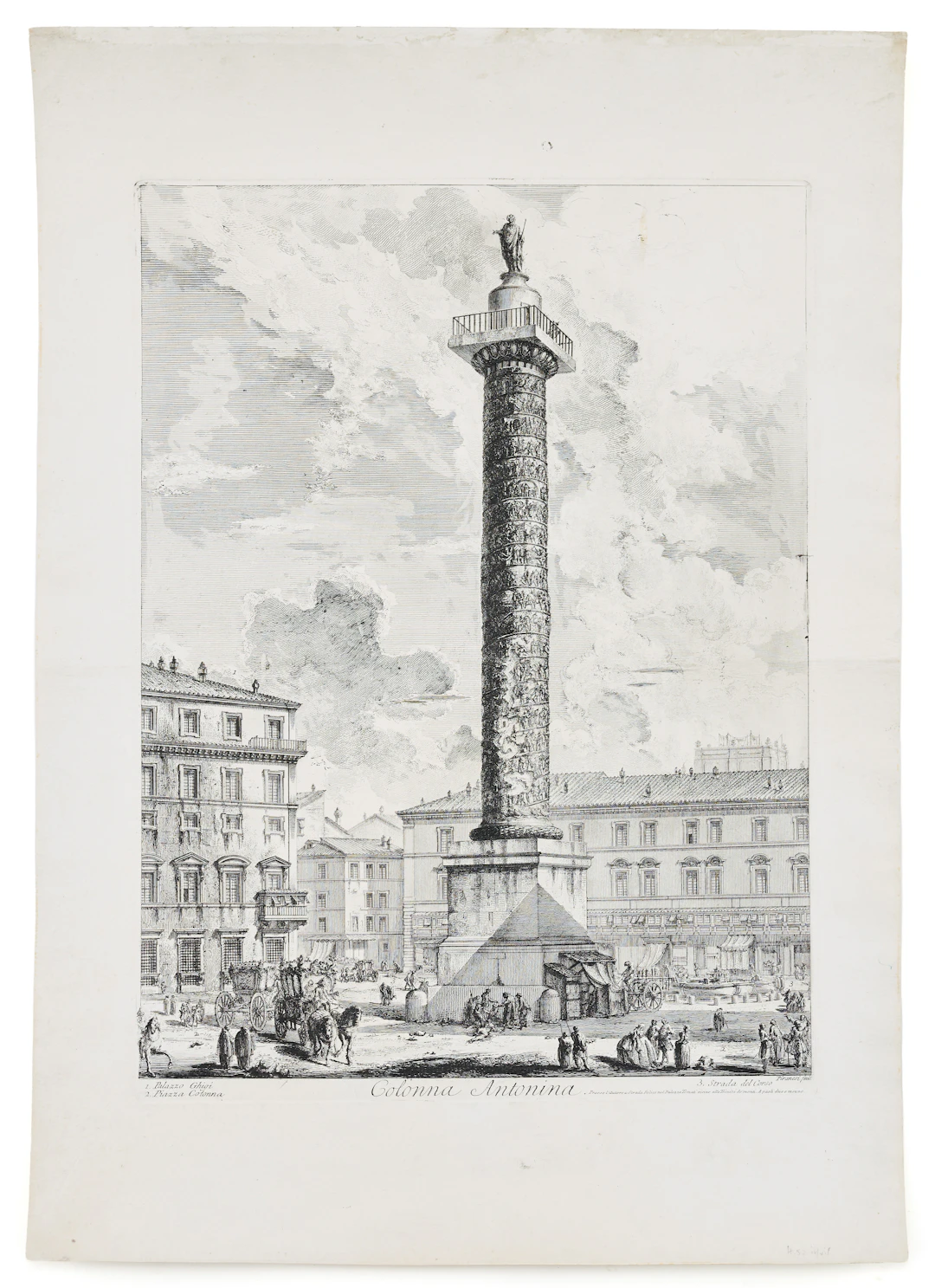 GIOVANNI BATTISTA PIRANESI. "Colonna Antonina".