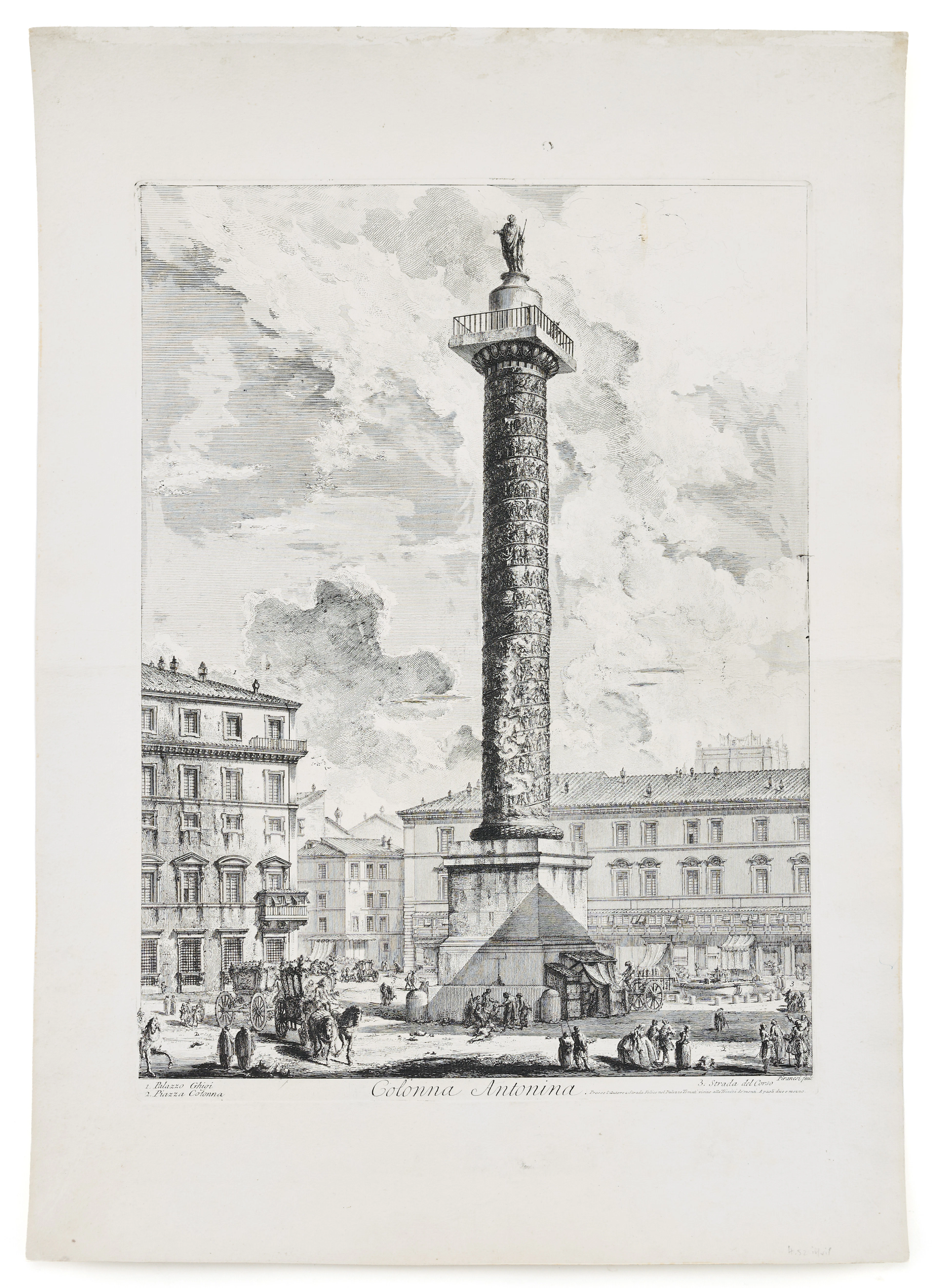 GIOVANNI BATTISTA PIRANESI. "Colonna Antonina".