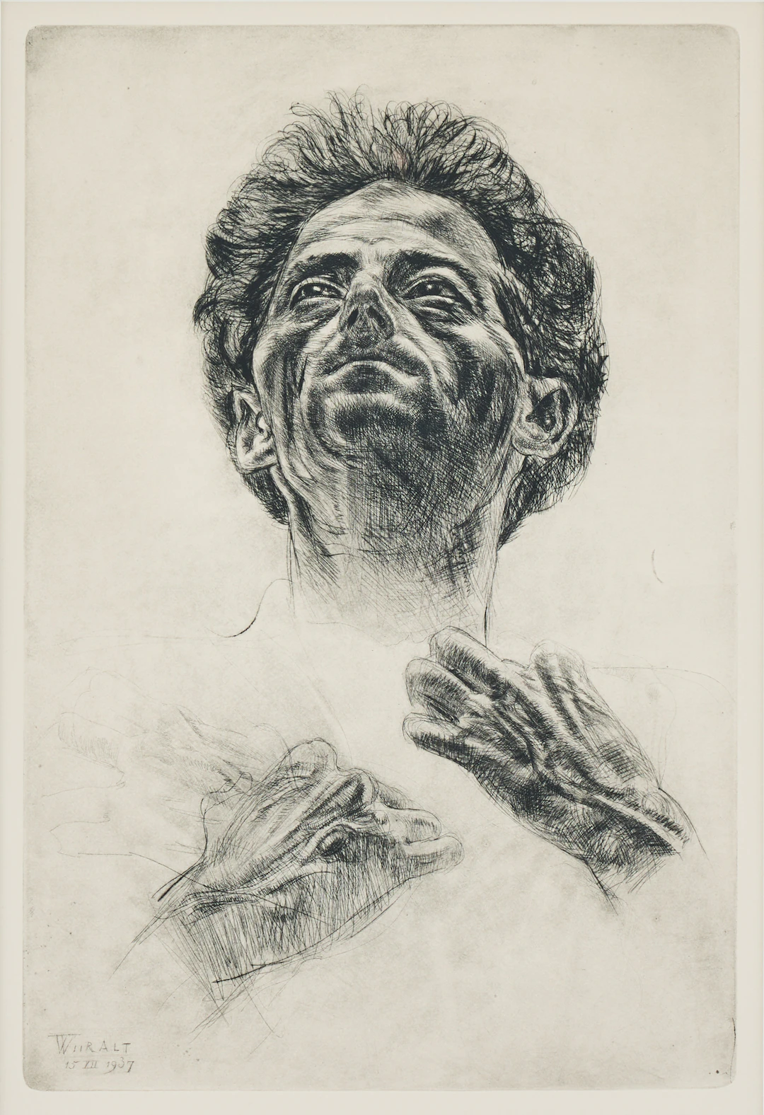 EDUARD WIIRALT. "Mehe portree" (Portrait of a man).