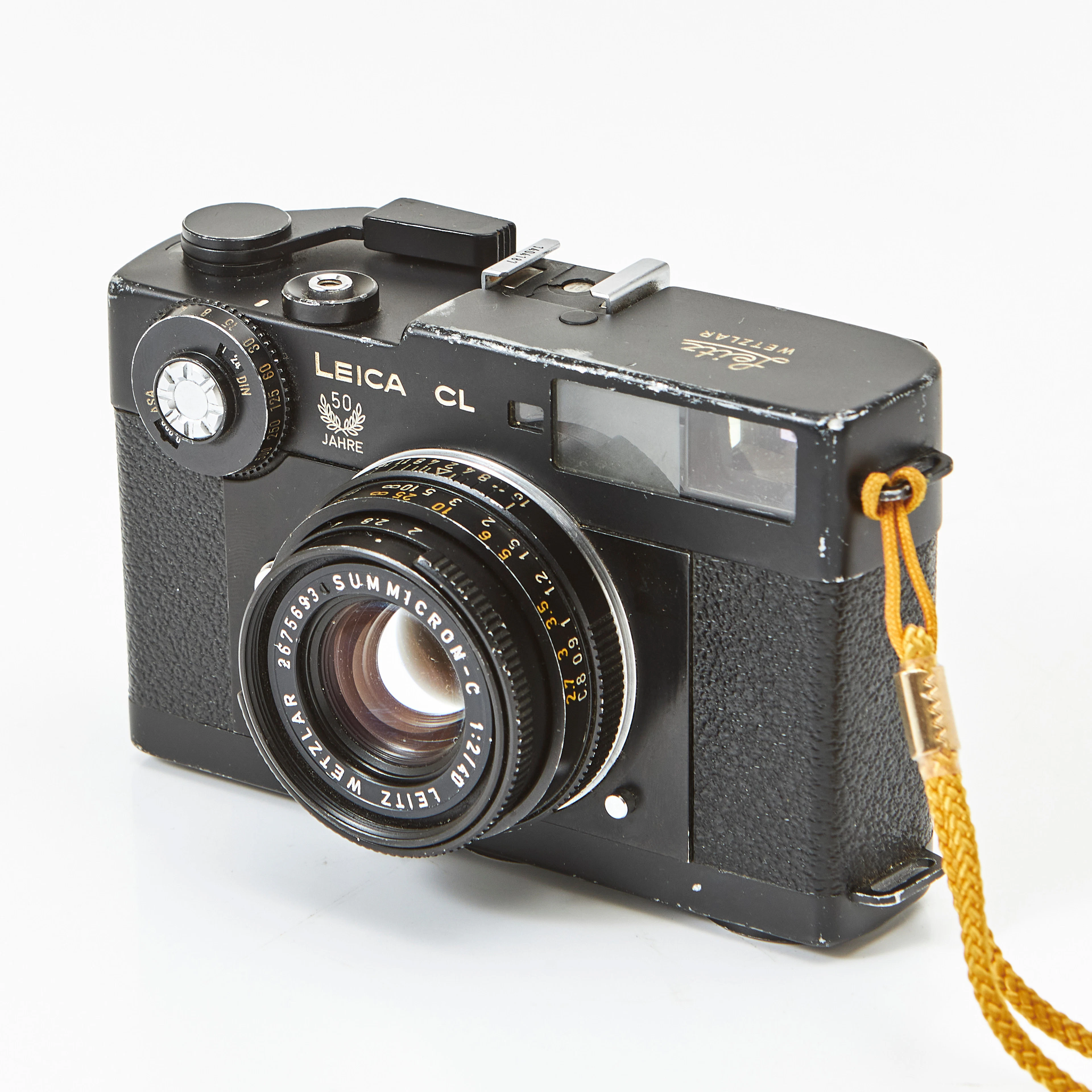 LEICA, kamera, CL, 1974-75, objektiv Summicron Leitz Wetzlar 1:2/40.