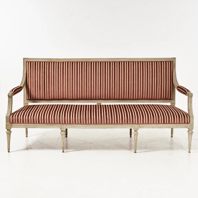 JOHAN LINDGREN (stolmakare i Stockholm 1770-1800), Soffa, gustavianskt