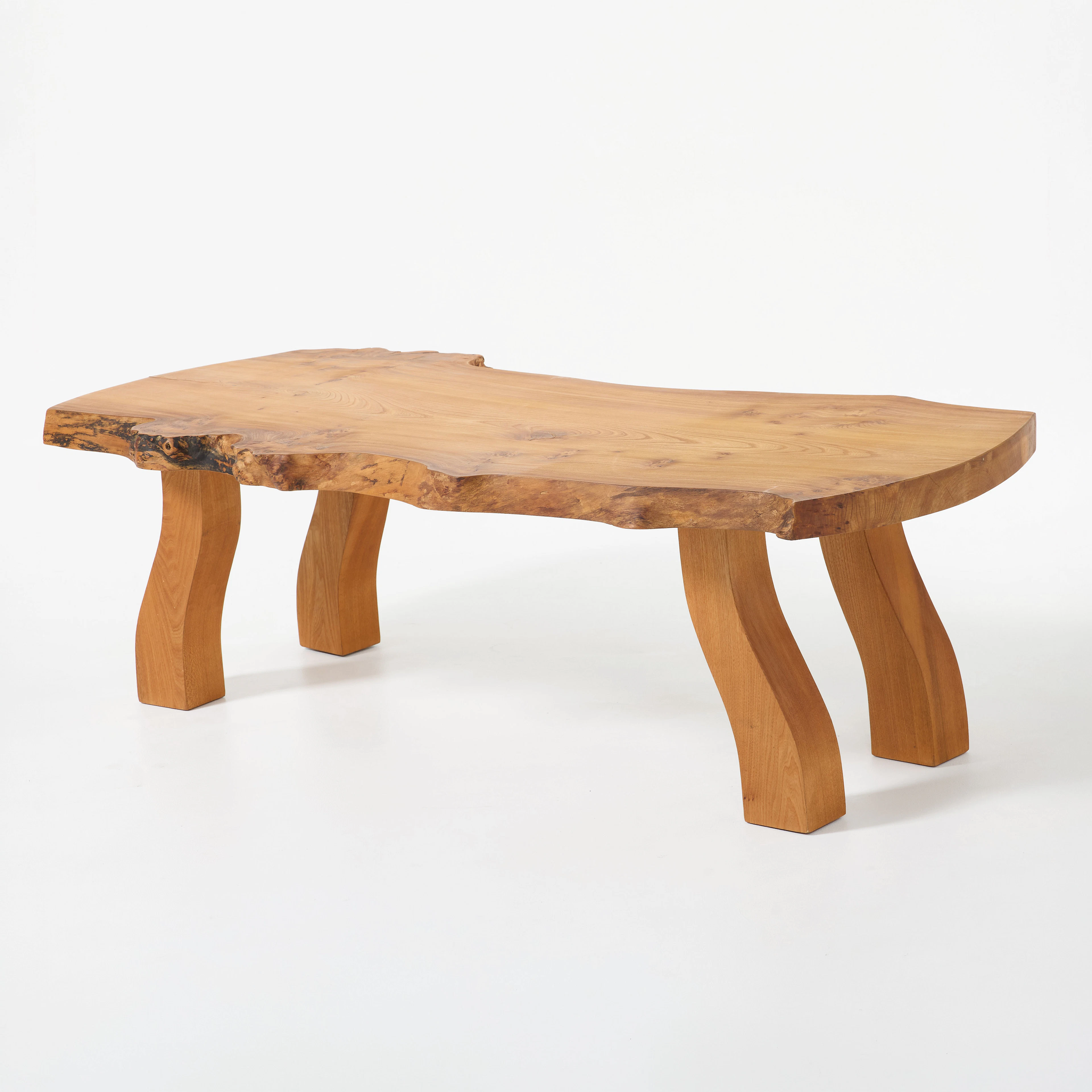 CARL-AXEL BEIJBOM. "Naturbord", soffbord, egen verkstad 1986, skiva