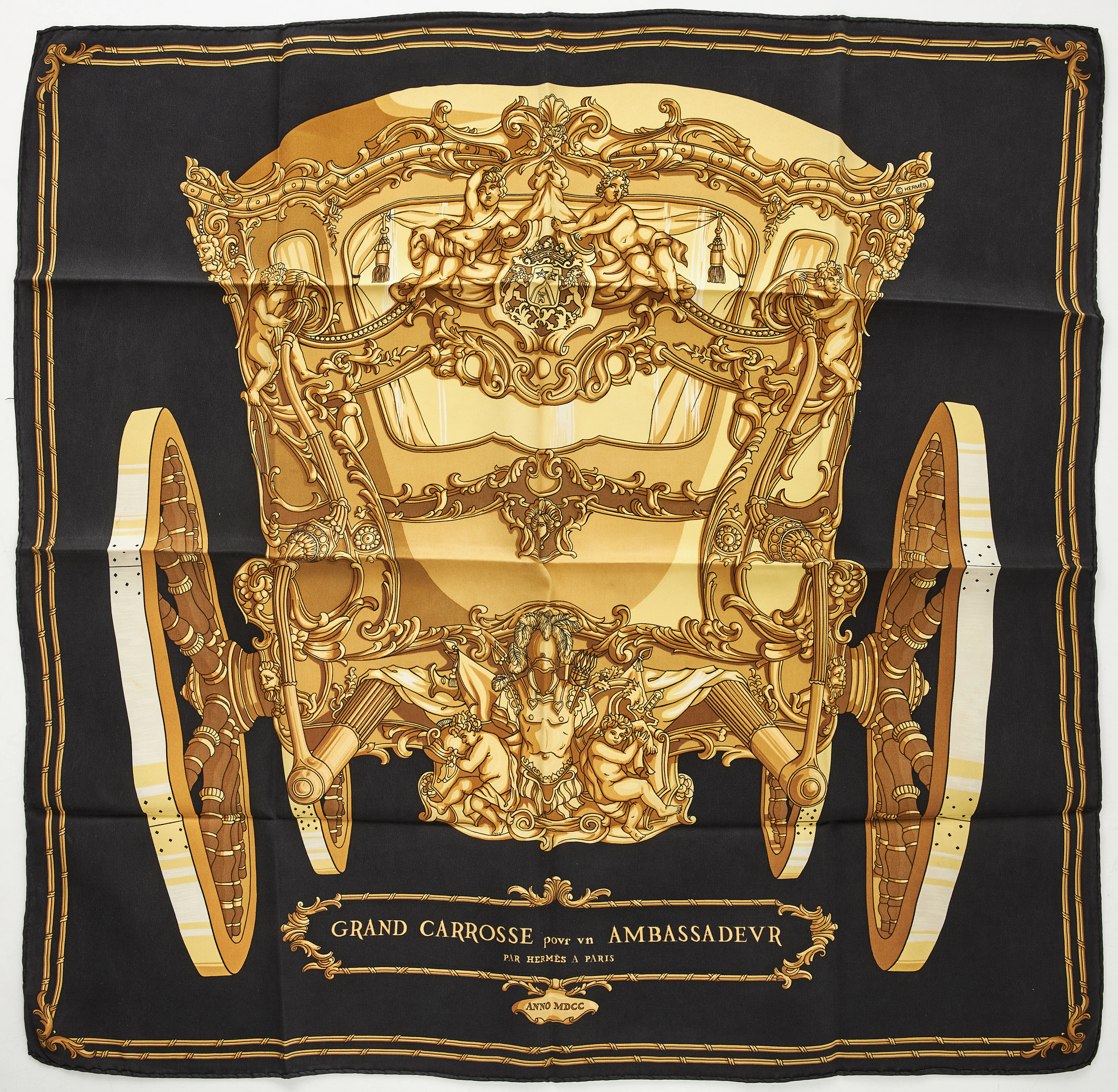 HERMÈS, "Grand Carrosse pour un Ambassadeur", scarf.