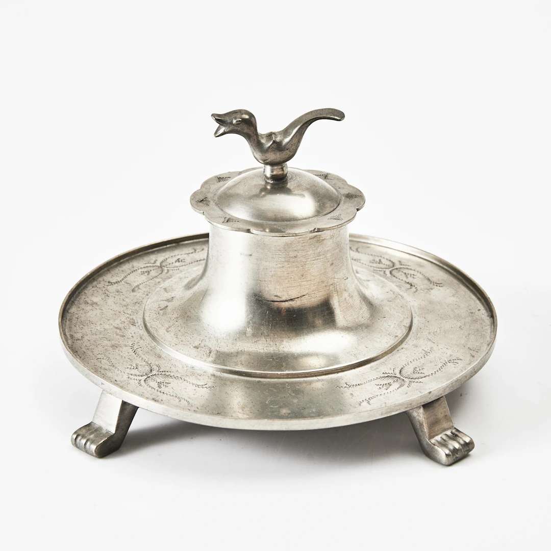 FIRMA SVENSKT TENN, bläckställ, tenn, 1928, Swedish Grace, Stockholm.