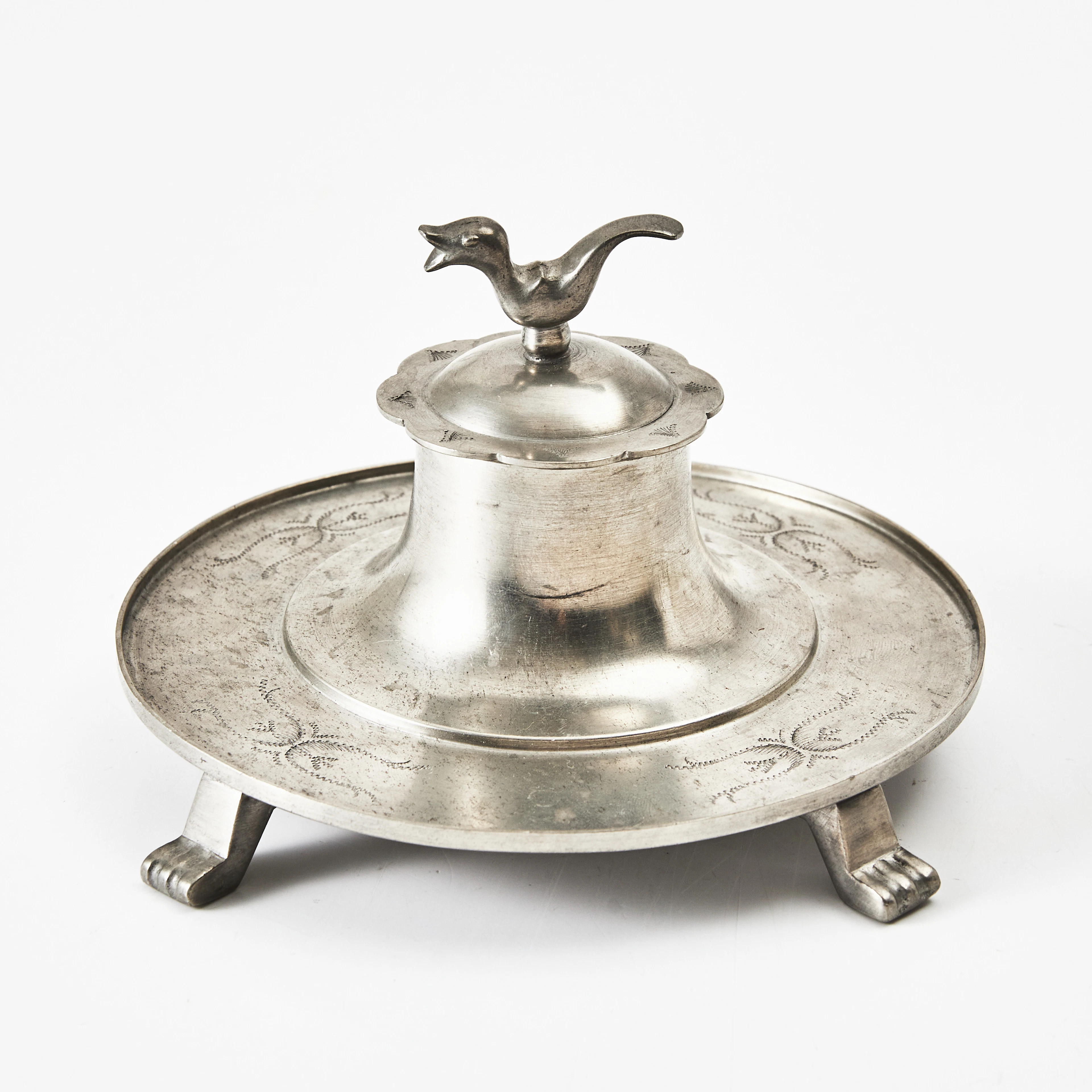 FIRMA SVENSKT TENN, bläckställ, tenn, 1928, Swedish Grace, Stockholm.
