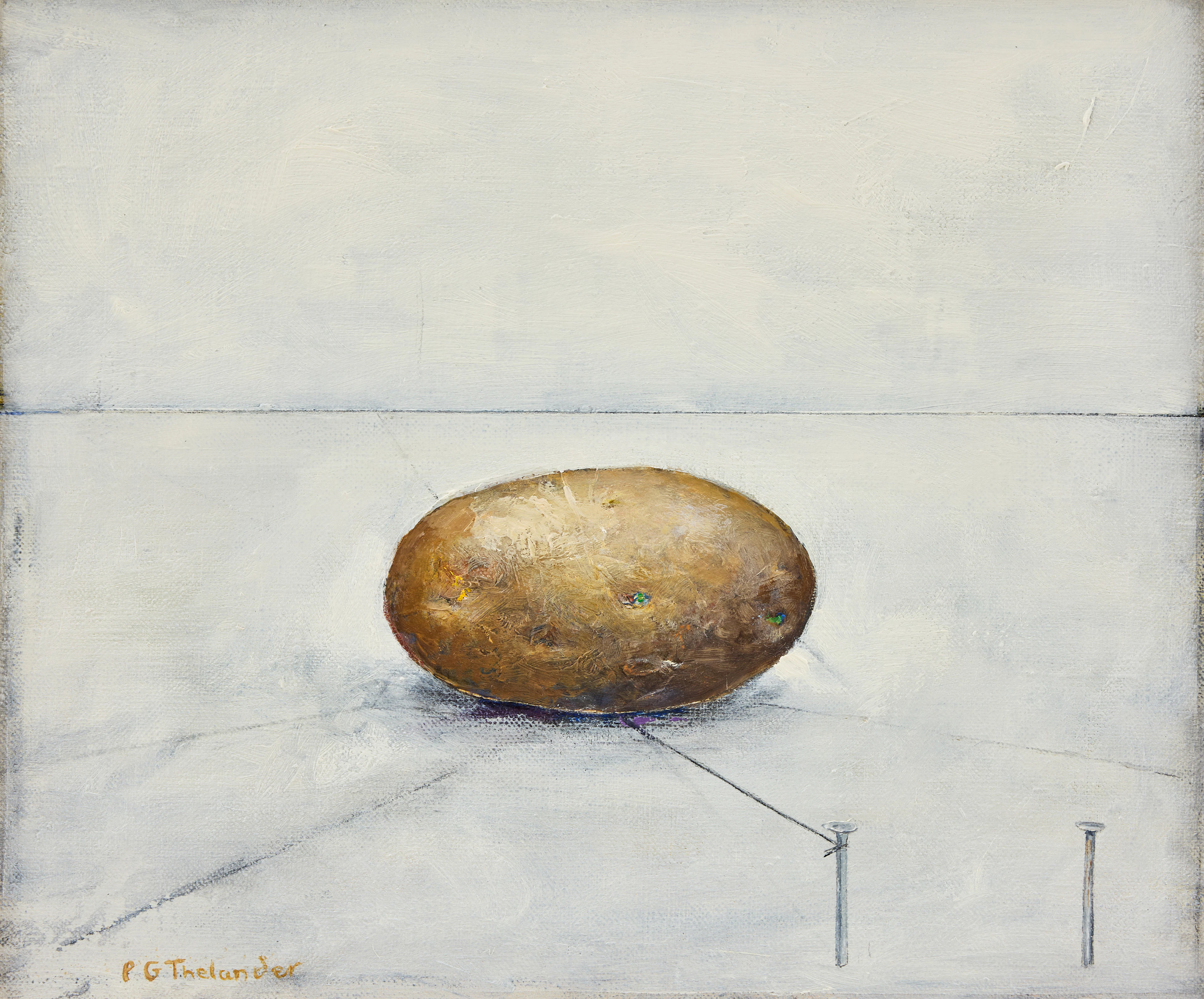 PG THELANDER. "Potatis och spikar".