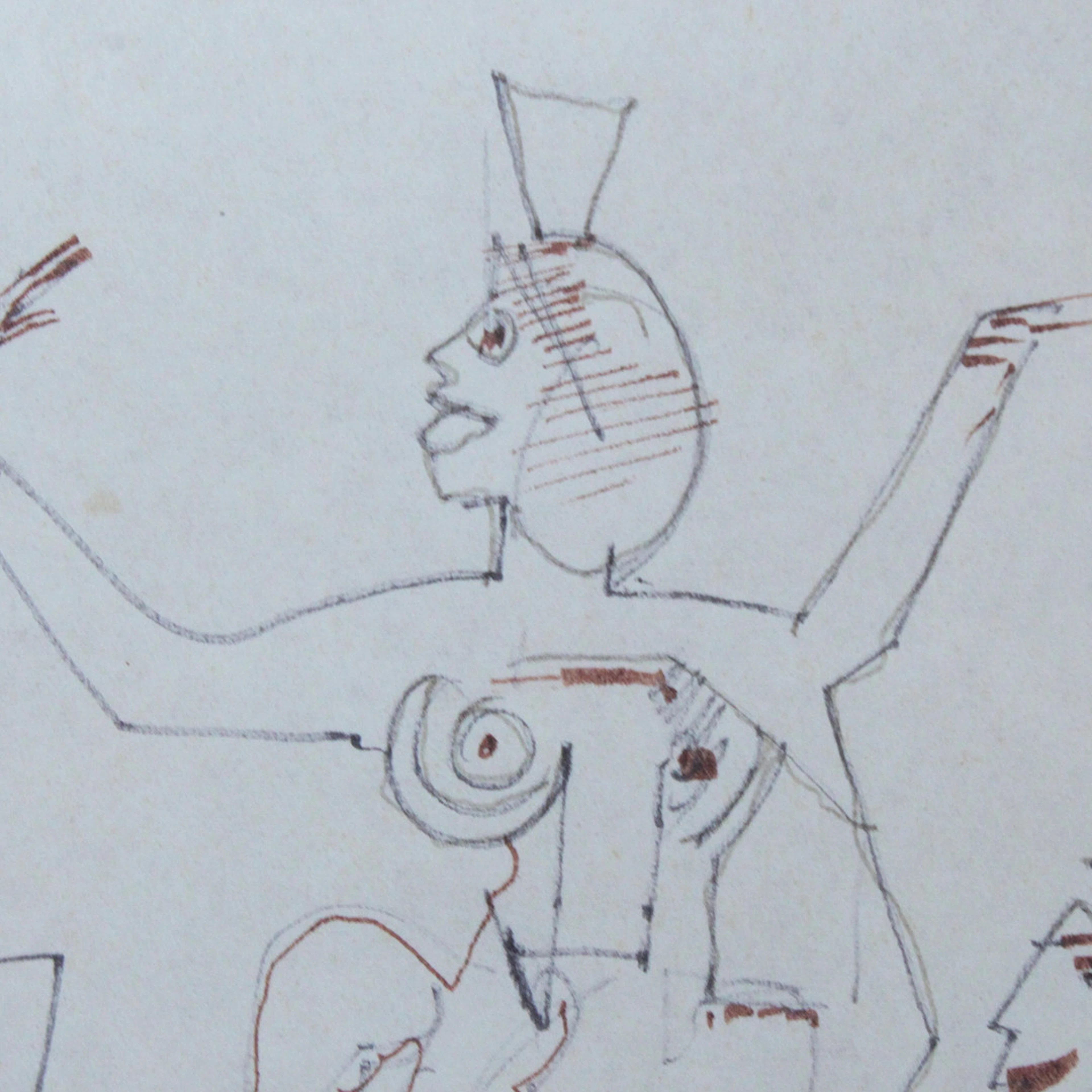 FRIEDRICH WILHELM (KREFELD, 1895-1981). 'Nachtleben', Tuschezeichnung