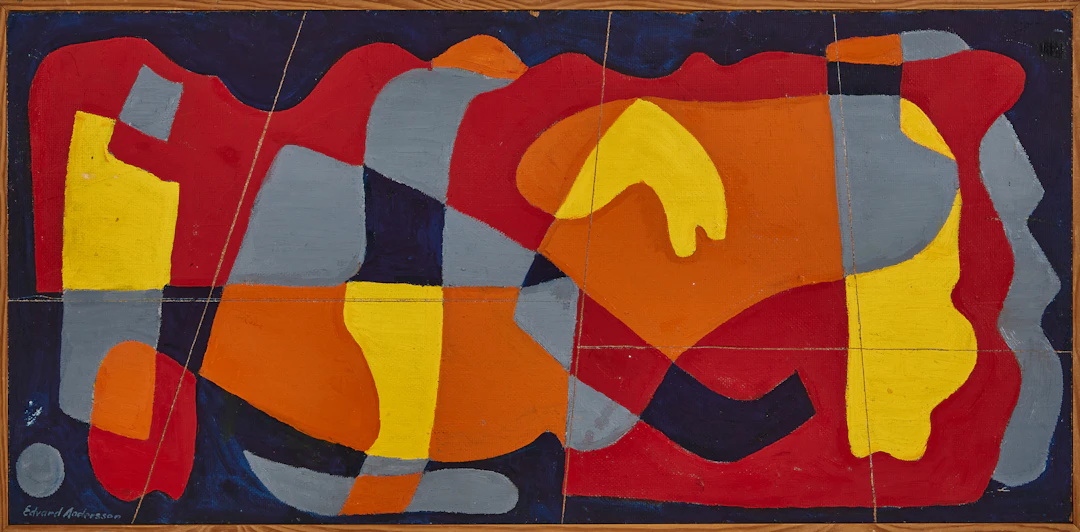 EDVARD ANDERSSON. "Glöd i röd harmoni".