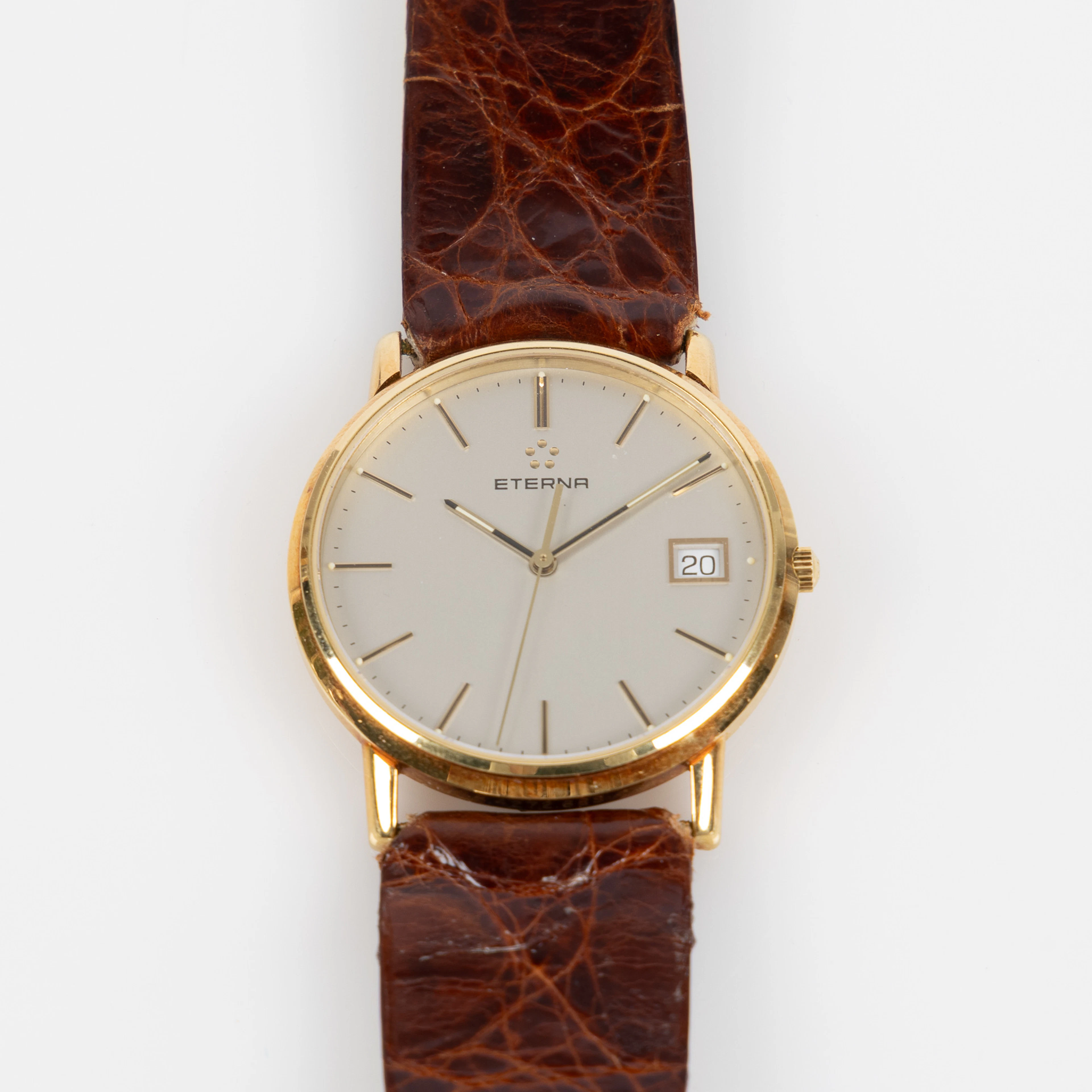 ETERNA, armbandsur, 33,5 mm, 18K guld.