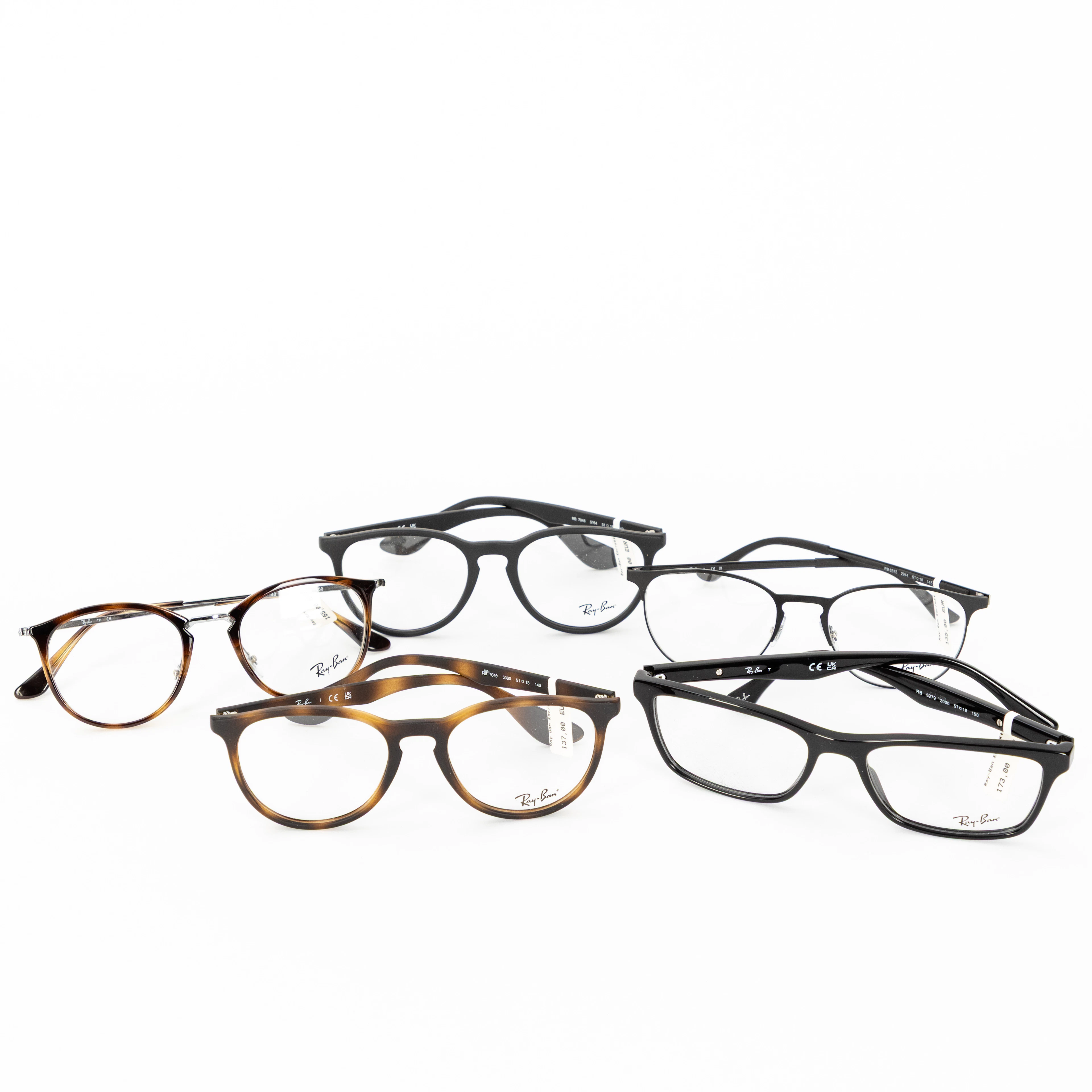 Ray Ban Konvolut: 5 Brillen.