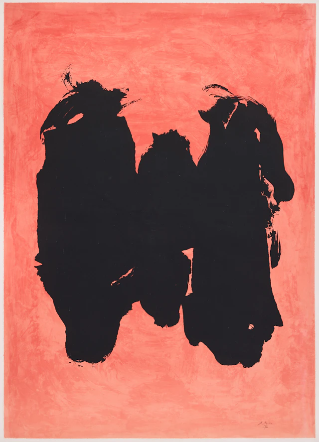 ROBERT MOTHERWELL (USA 1915-1991). "Three Figures".