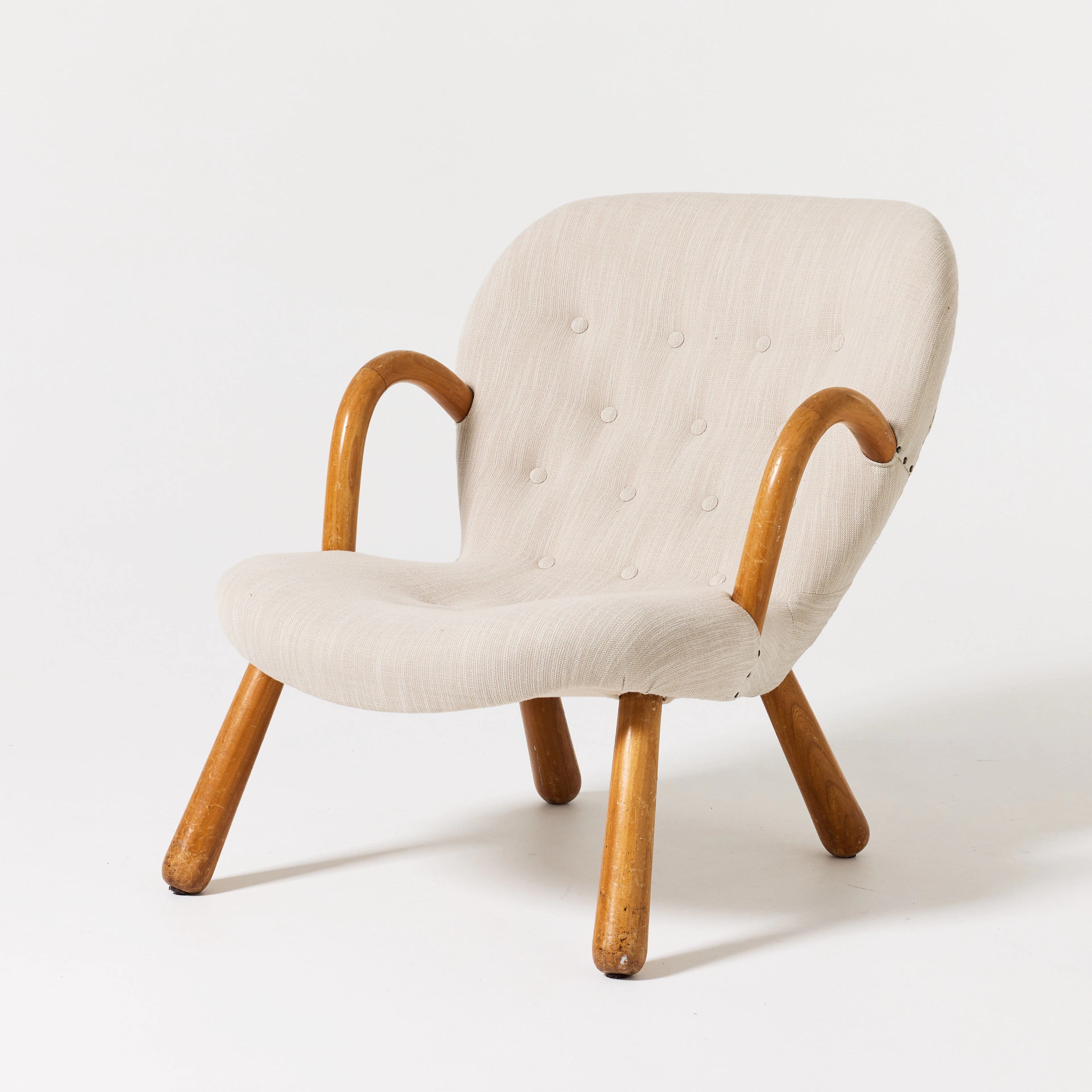 Fåtölj, ”Musling”/”Clam chair”, Skandinavisk möbelproducent, möjligen