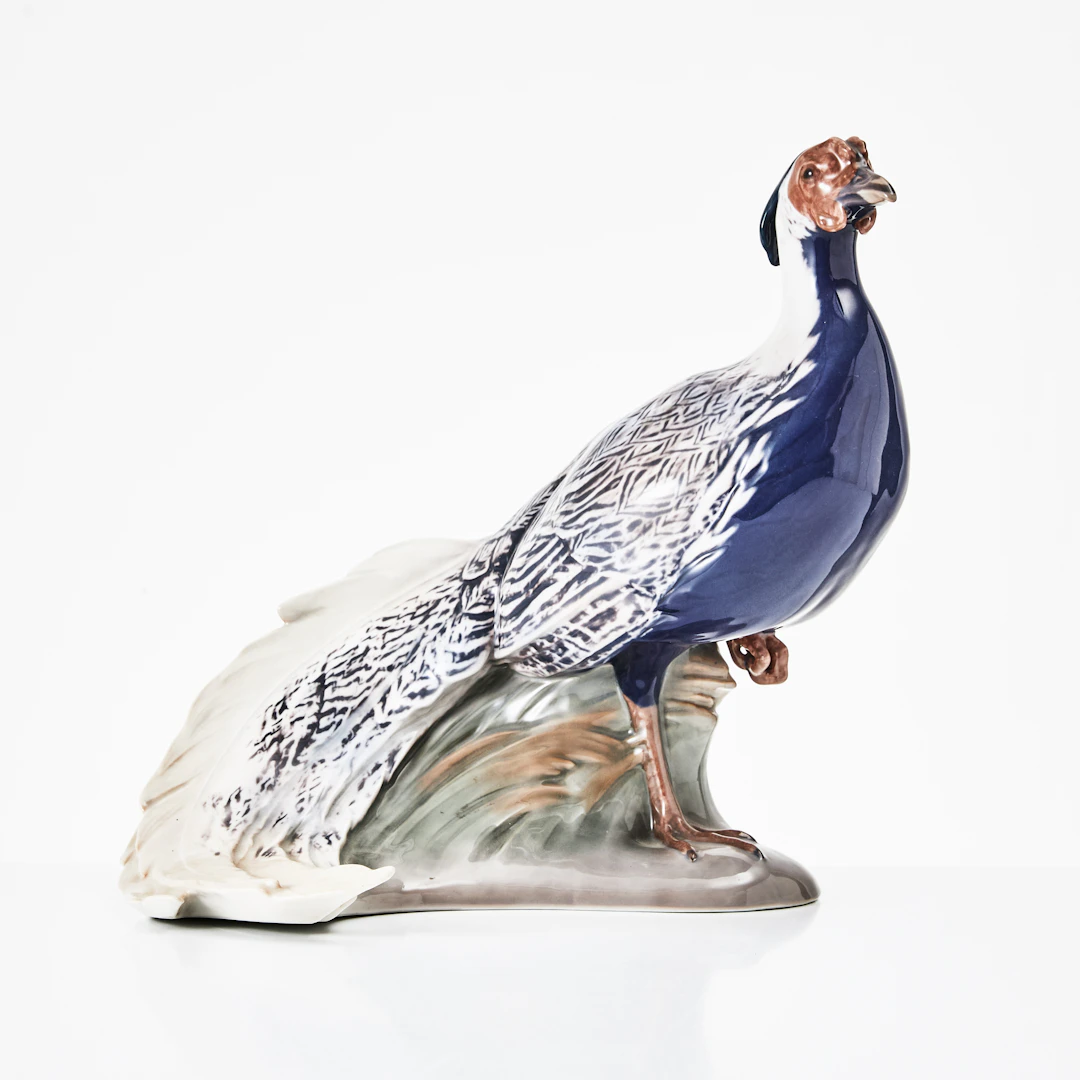 JENS PETER DAHL-JENSEN. "Silverfasan", figurin, Bing & Gröndahl, Danmark