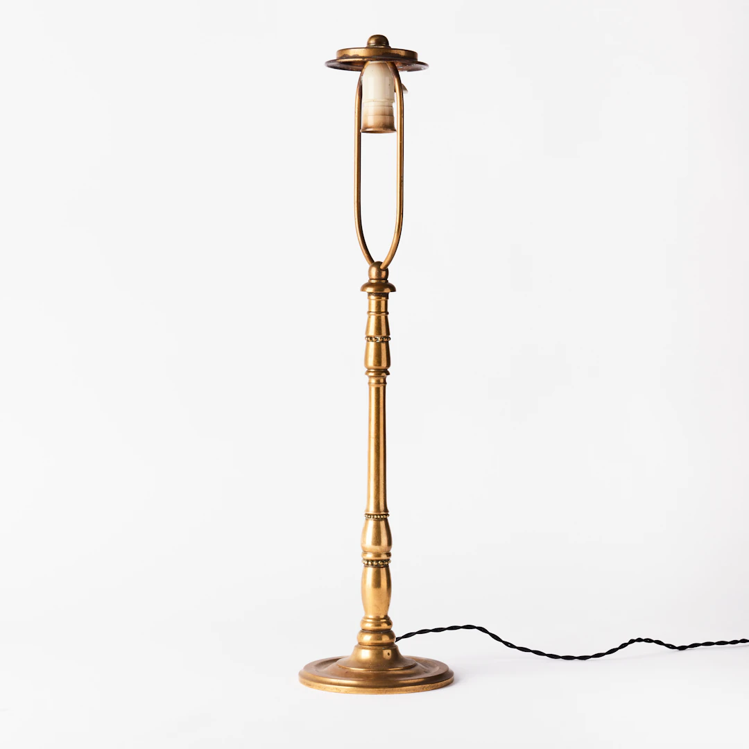 JOHAN ROHDE. Bordslampa, Danmark ca. 1915, art nouveau, brons.