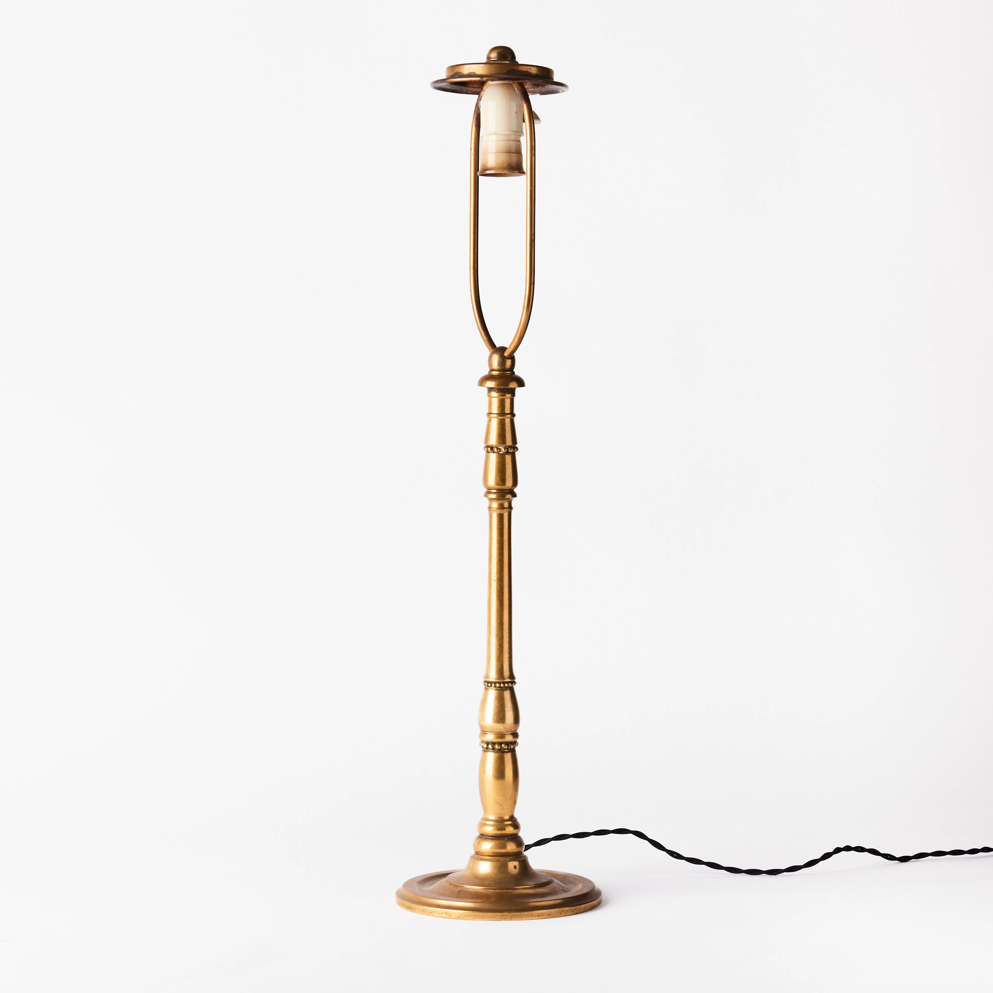 JOHAN ROHDE. Bordslampa, Danmark ca. 1915, art nouveau, brons.
