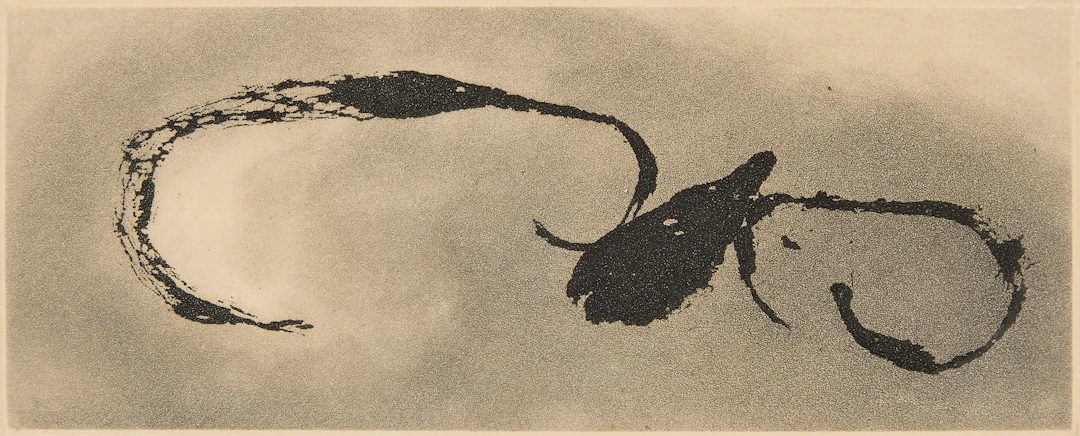 JOAN MIRÓ. Frontispice pour "Héraclite d'Ephèse, Sans le soleil malgré