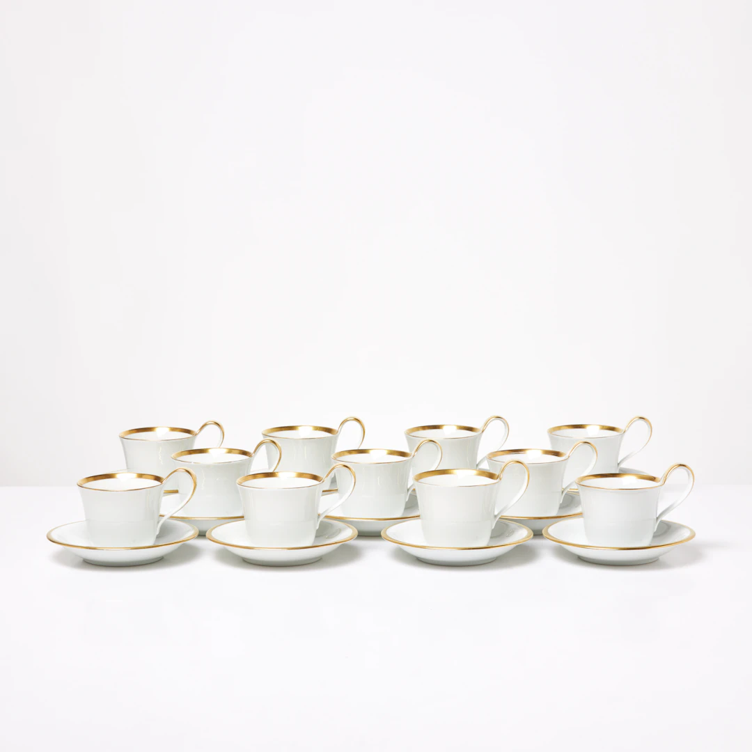 SIGVARD BERNADOTTE. Kaffekoppar, 11 st, ur serien "Golden Sun", Bing