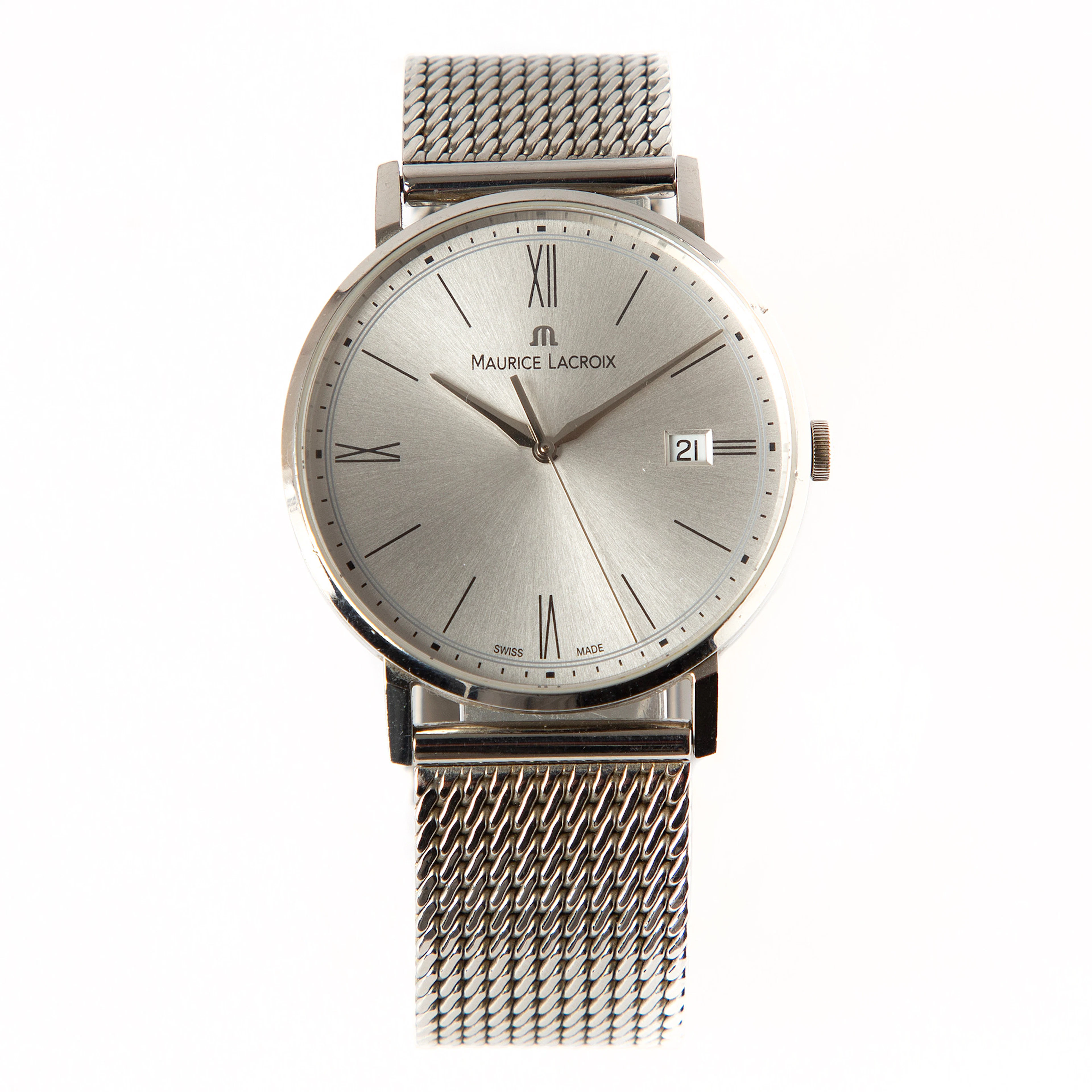 MAURICE LACROIX, Eliros, armbandsur, 38 mm, stål, 2000-tal.