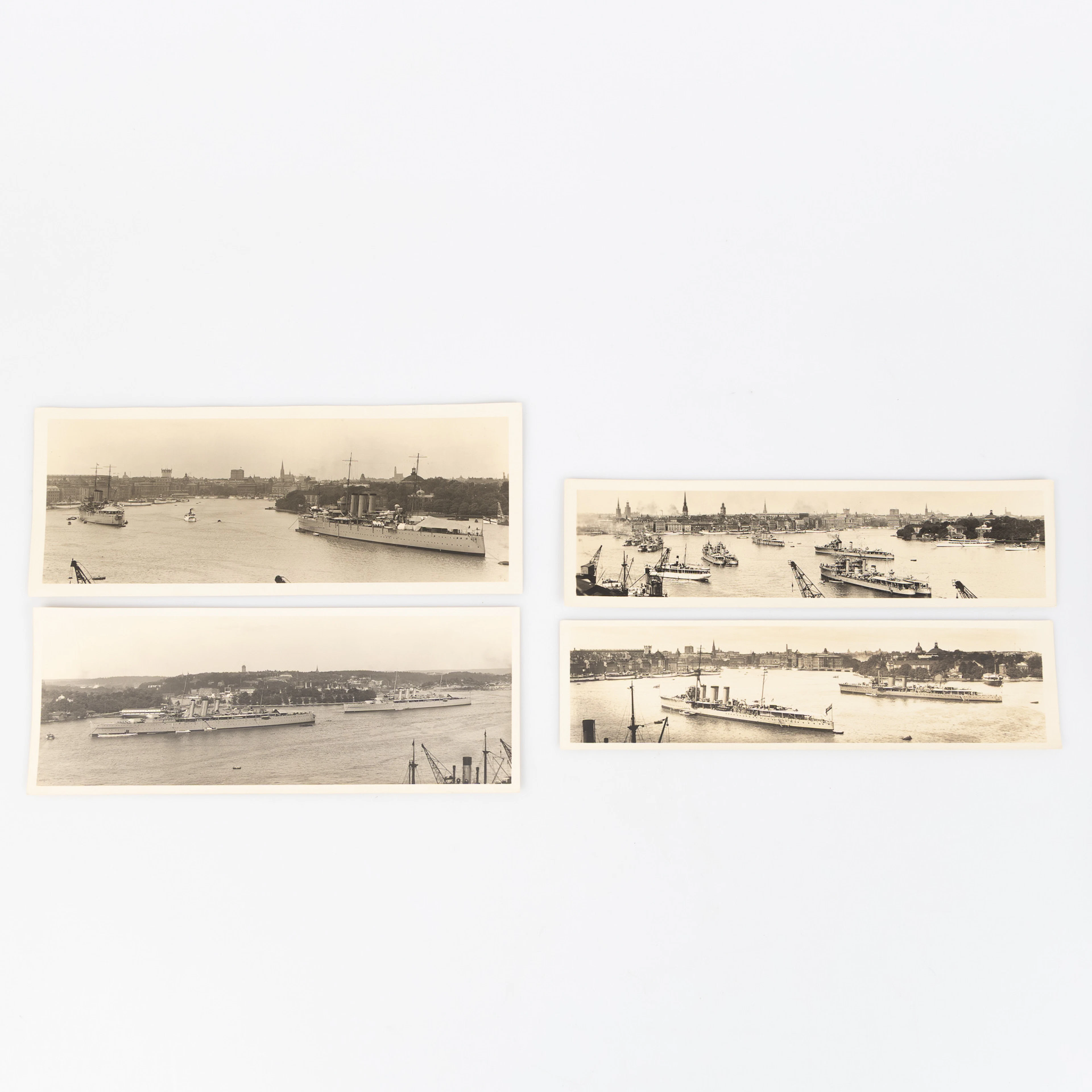 FOTOGRAFIER, Engelska Flottan på besök i Stockholm 1929, 1930, 1931. 4 st.