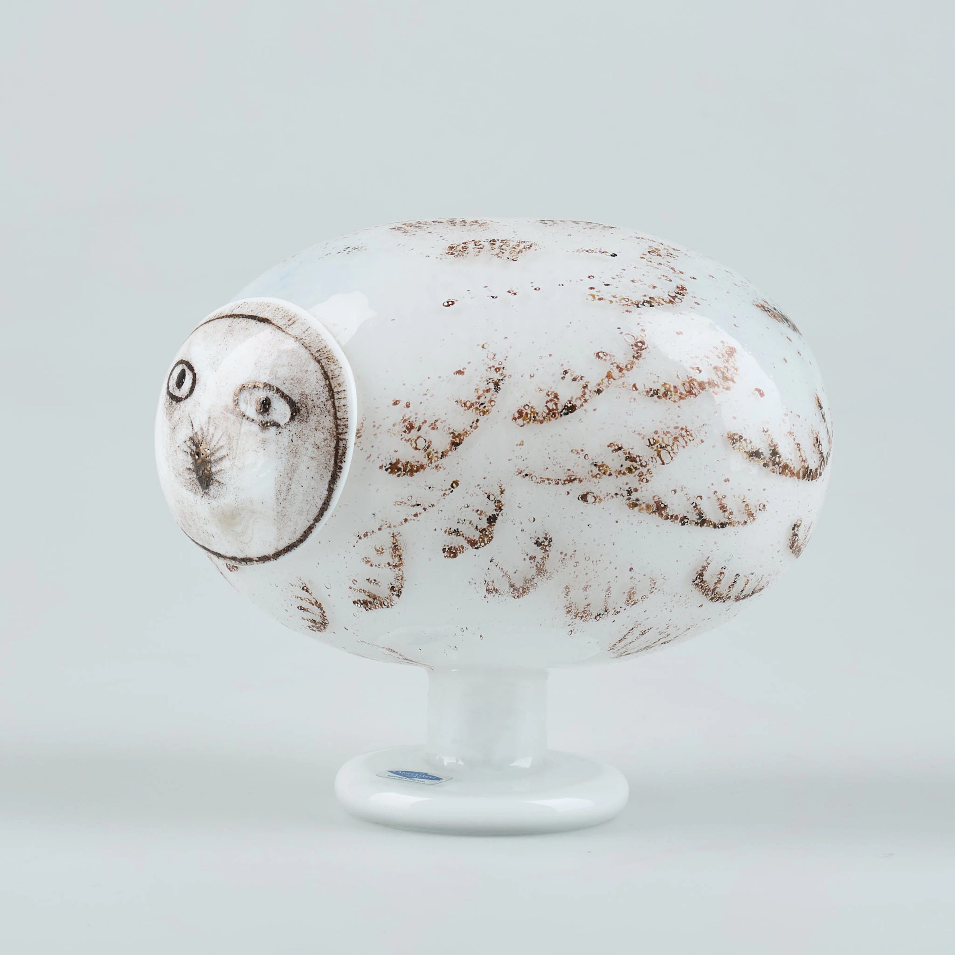 OIVA TOIKKA. Glasfågel. "Lapinpöllö - Lapland owl ''. Signerad Oiva