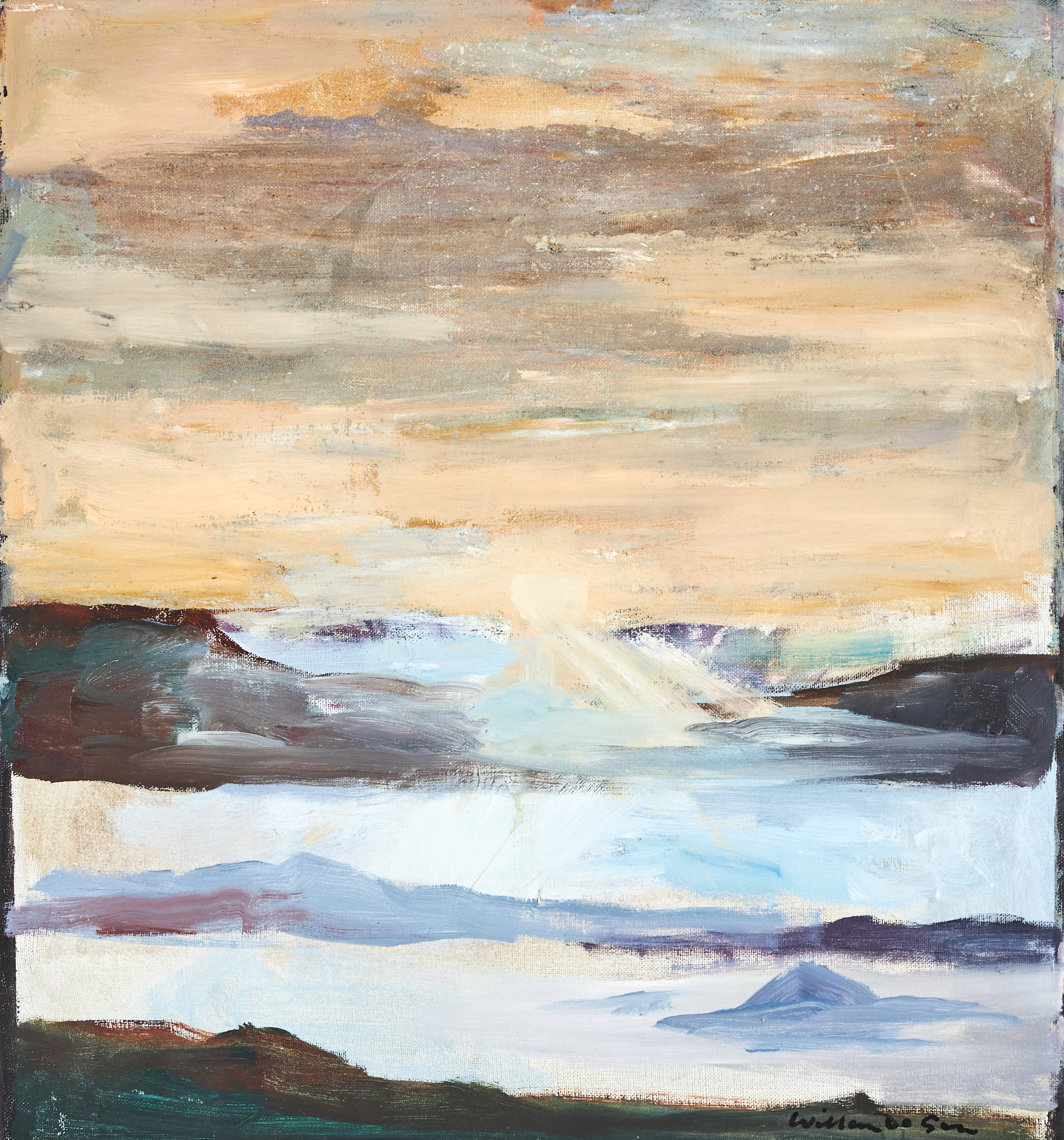 WILLEM DE GEER (1927–1984). "Hlmachal Pradesh III", olja på duk.