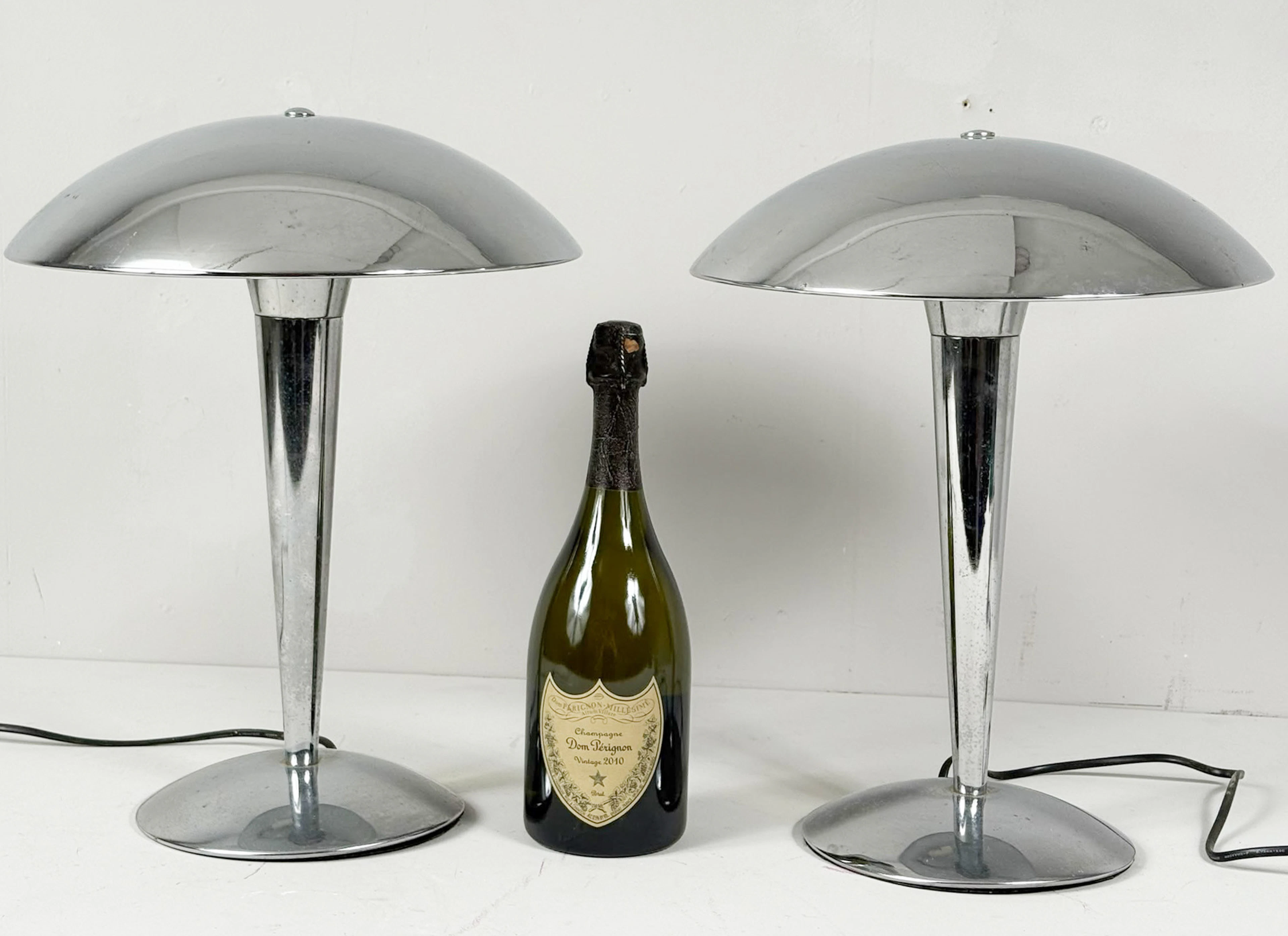 2er Set Pilzlampen/Mushroom im Art Deco Stil.