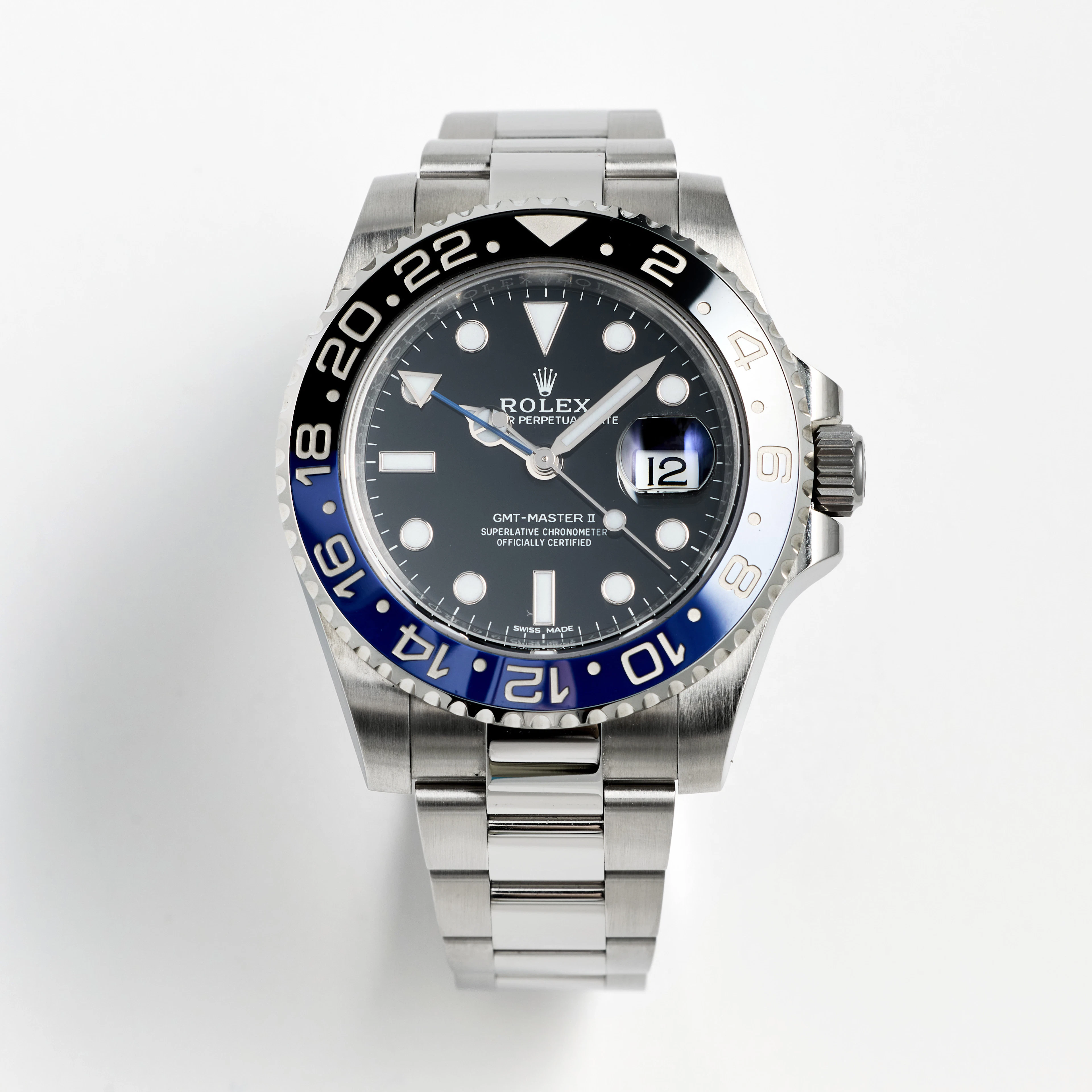 ROLEX, Oyster Perpetual Date, GMT-Master II, "Batman", Chronometer