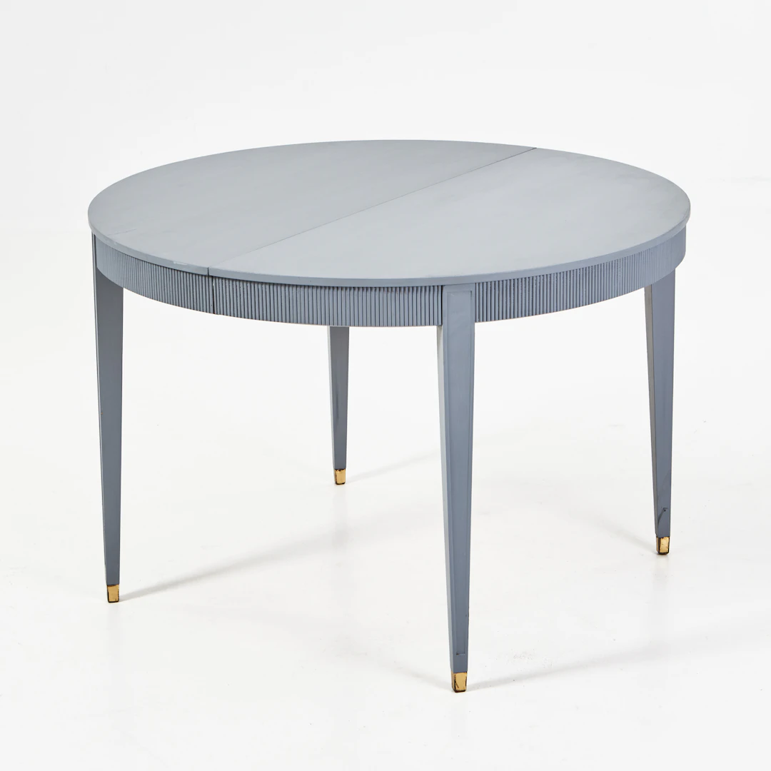 MATBORD, gustaviansk stil, bemålat, 2 st. iläggsskivor, 1900-talets