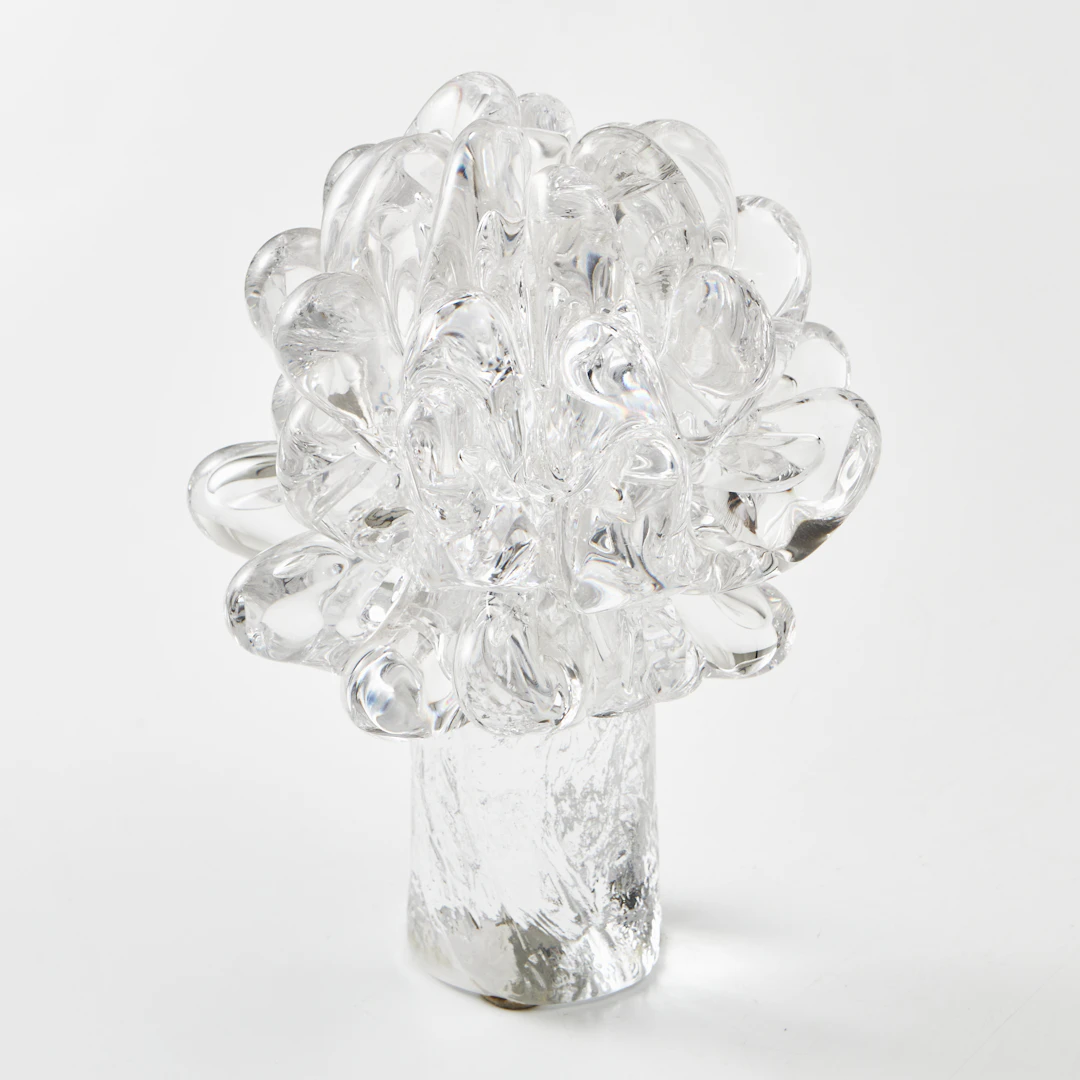GÖRAN WÄRFF. Skulptur, blomma, Kosta, signerad 486.