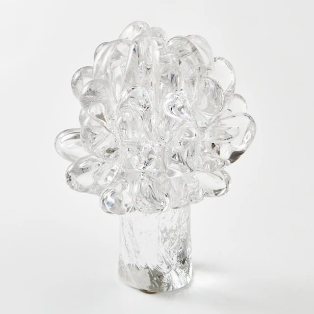 GÖRAN WÄRFF. Skulptur, blomma, Kosta, signerad 486.
