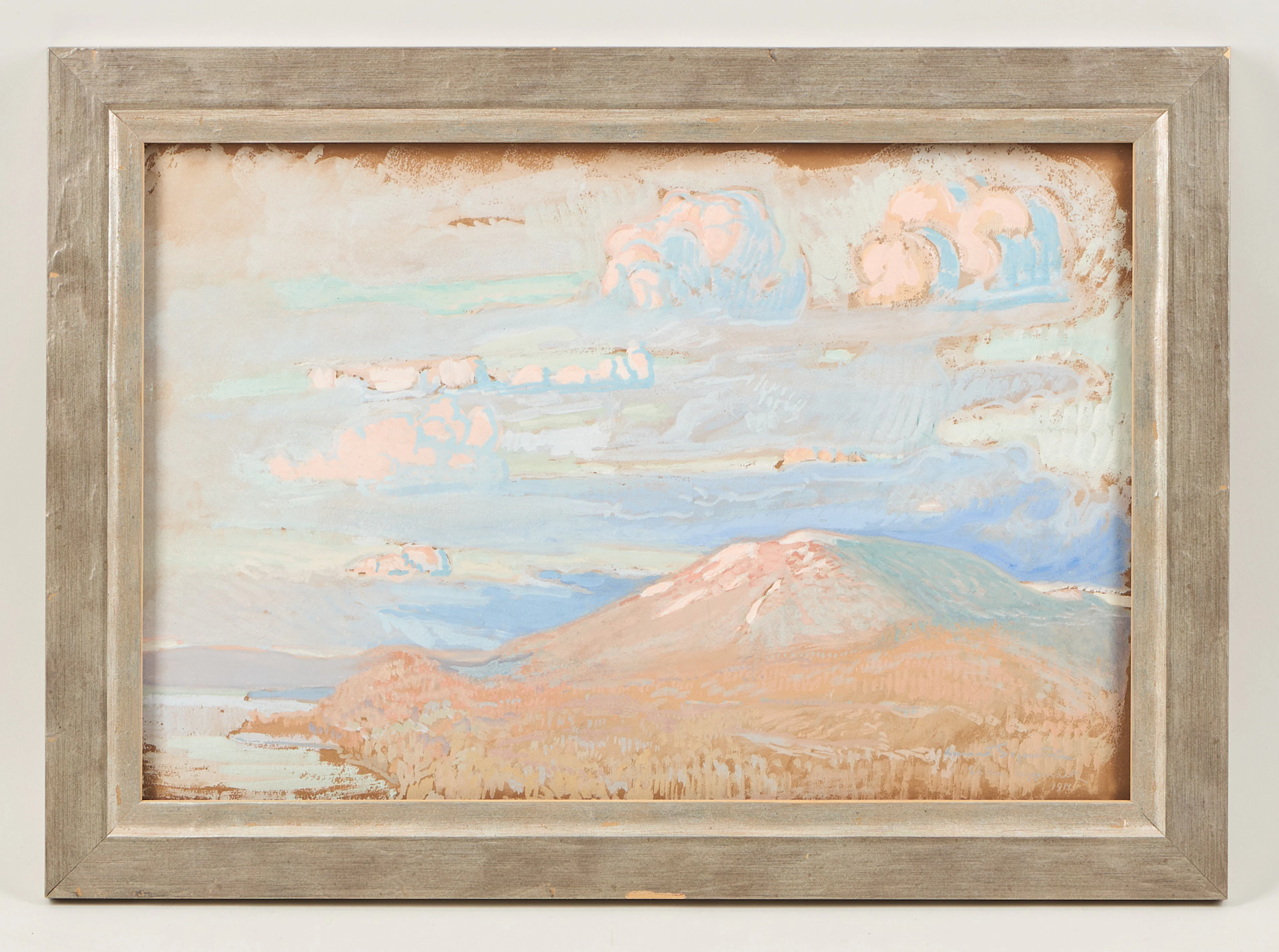 LENNART SEGERSTRÅLE. Från Lappland, signerad samt daterad 1914, gouache.