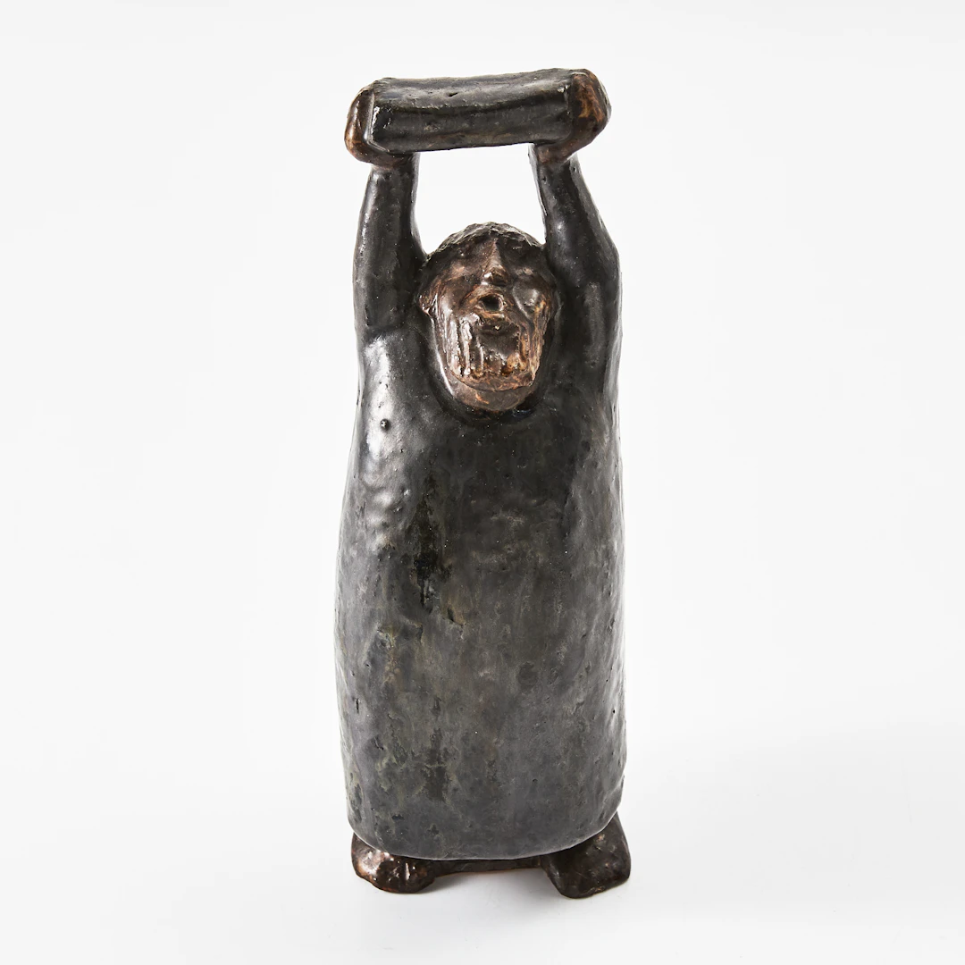 ÅKE HOLM. "Moses med stentavlorna", skulptur, Höganäs.