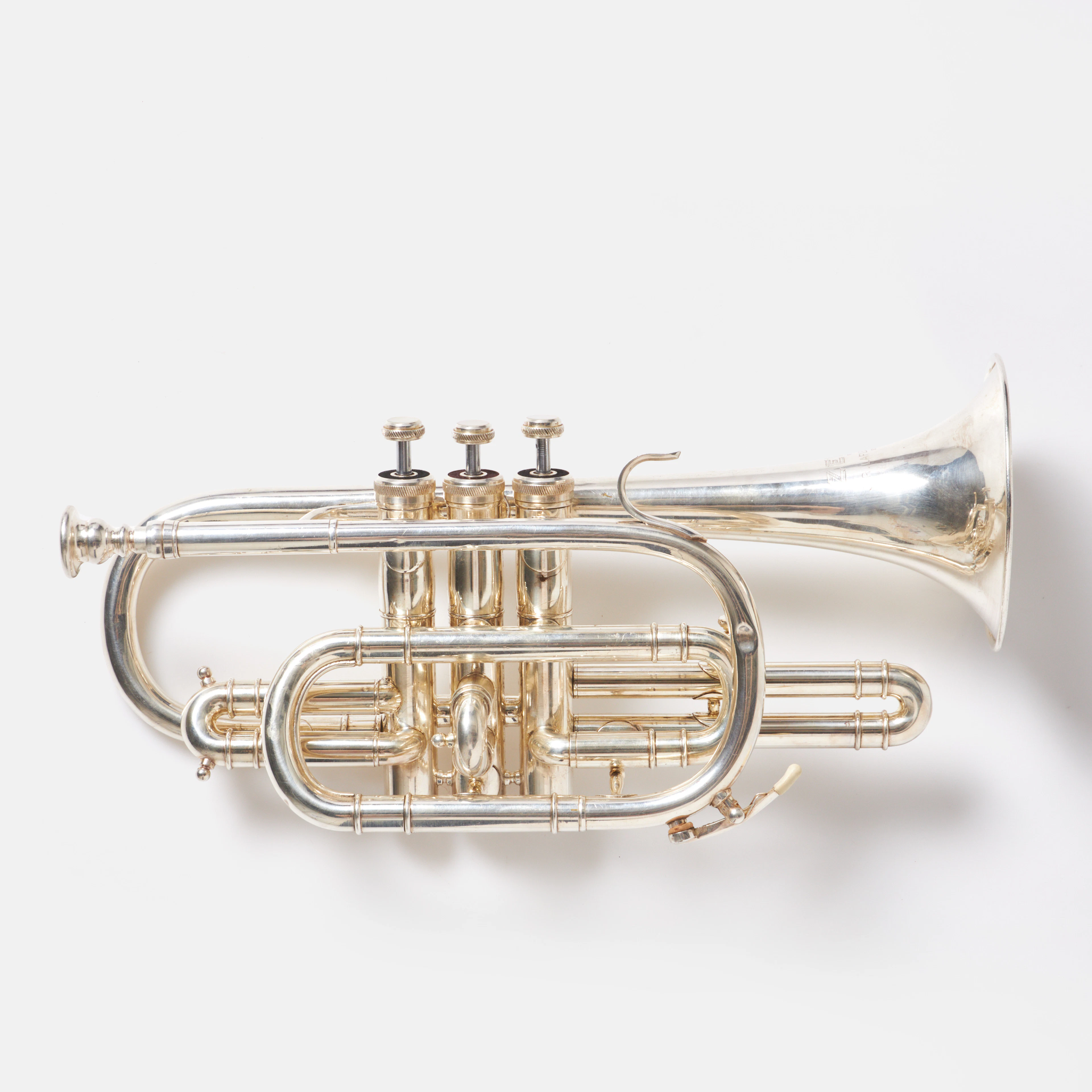 KORNETT. Zenith, J.R Lafleur & Sons, England, försilvrad mässing.